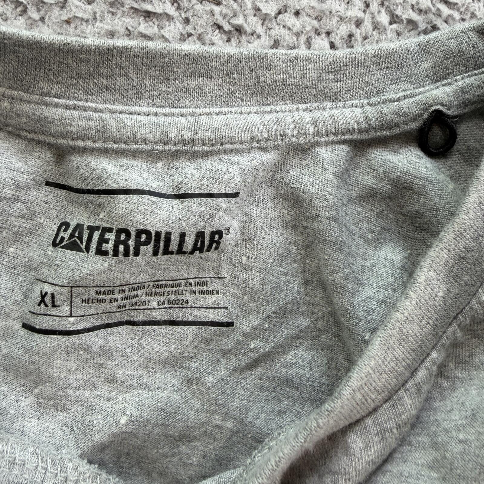 Caterpillar Vintage Style Caterpillar CAT Workwear T Shirt XL Gray Size US XL / EU 56 / 4 - 4 Thumbnail