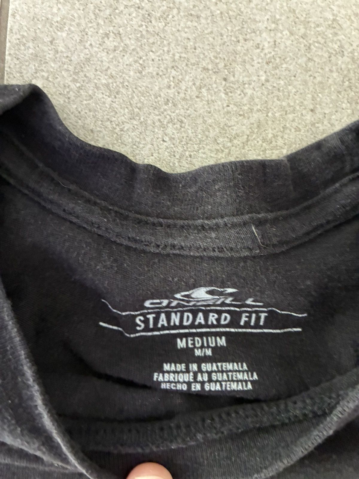 O'Neill O’Neill Black Graphic T-Shirt Medium Surf Logo Tee Size US M / EU 48-50 / 2 - 2 Thumbnail