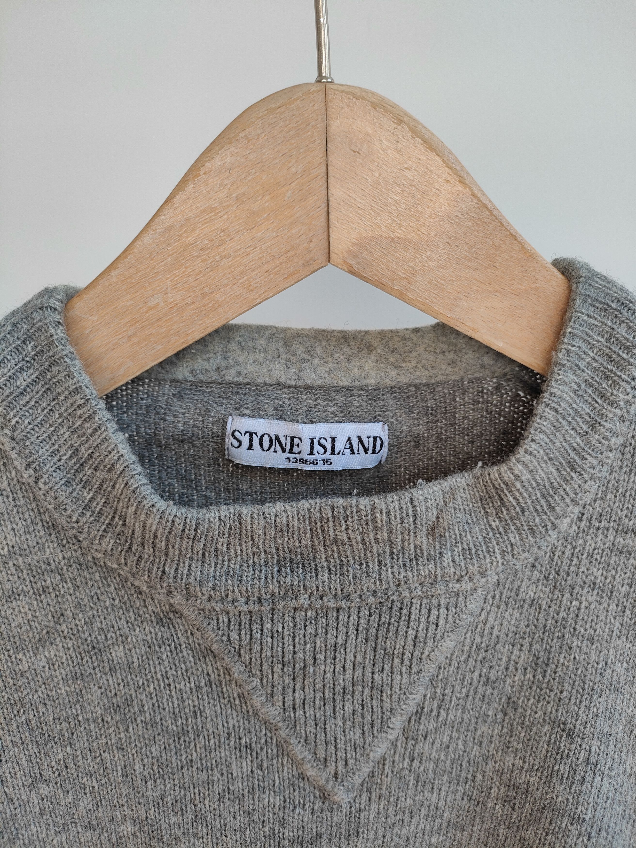 Stone Island A/W 2008 Stone Island grey wool nylon sweater Size US L / EU 52-54 / 3 - 3 Thumbnail