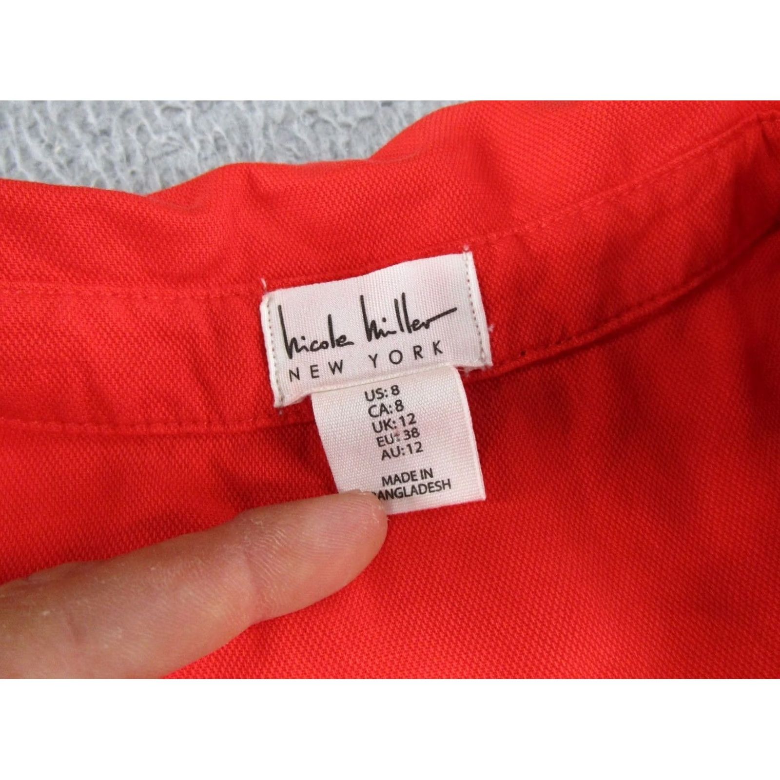 Nicole Miller Nicole Miller New York Romper Lyocell Linen Blend Red Sleeveless Button Up SZ 8 Size 30" / US 8 / IT 44 - 2 Thumbnail