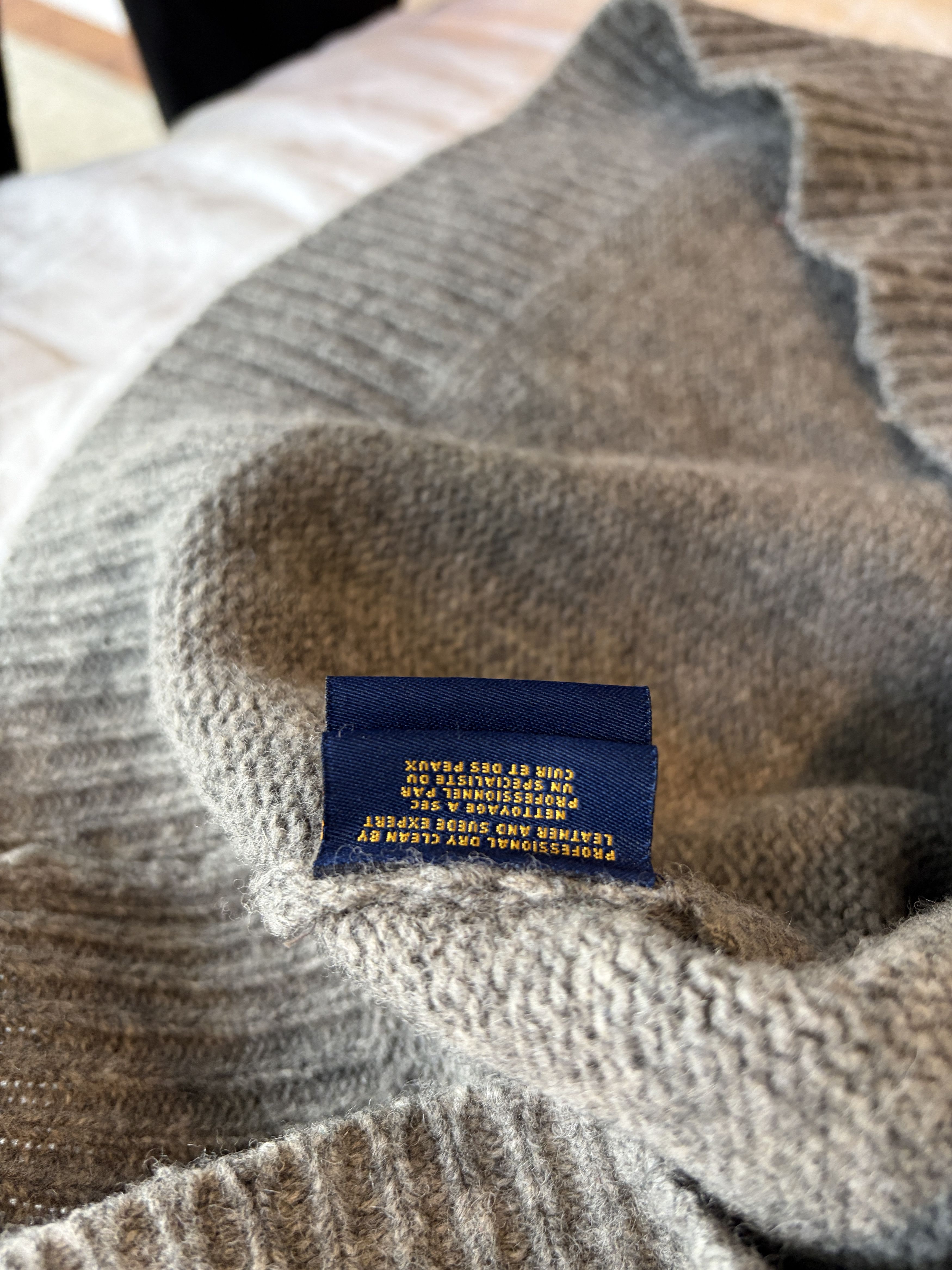 Ralph Lauren Rugby Ralph Lauren 100% Wool - Grey with Suede - Large Size US L / EU 52-54 / 3 - 4 Thumbnail