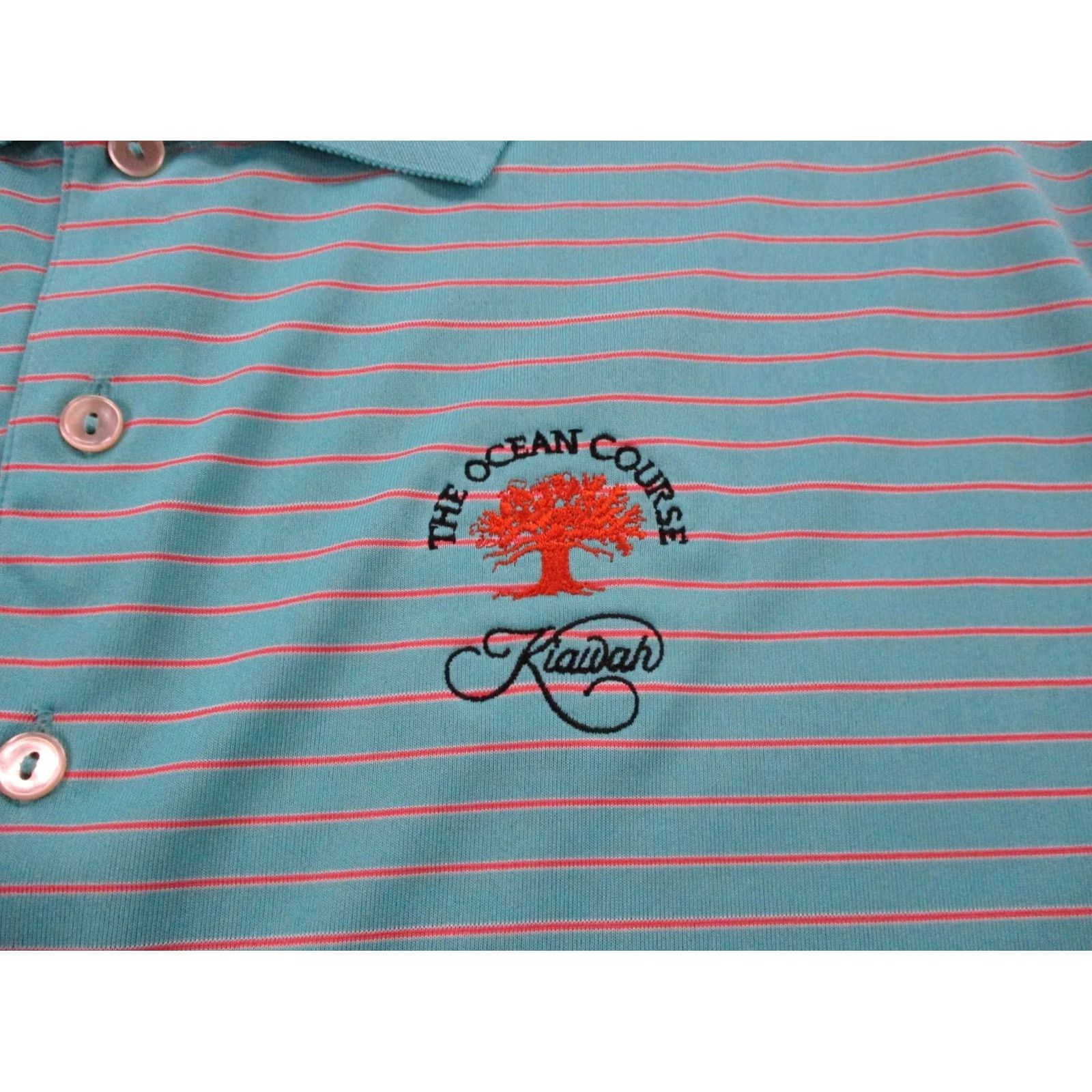 Peter Millar Peter Millar Polo Shirt Mens L Summer Comfort Golf Stretch Ocean Course Kiawah Size US XL / EU 56 / 4 - 7 Thumbnail