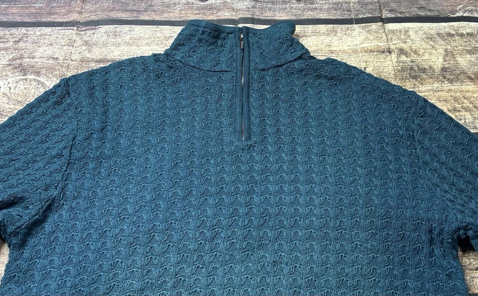 Coogi Coogi Signature Sweater Mens L Mercerised Cotton Mohair 1/4 Size US L / EU 52-54 / 3 - 4 Thumbnail