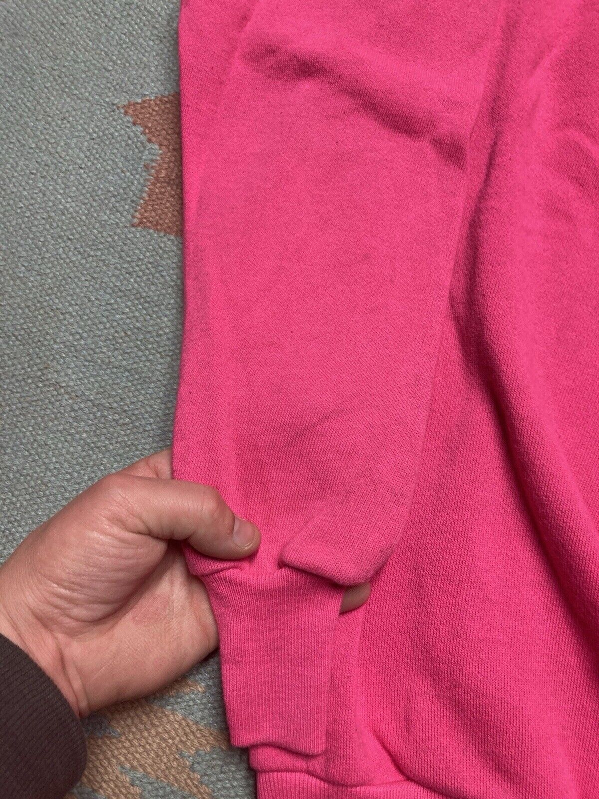 Hanes × Vintage VTG Hanes Pannill sweatshirt raglan blank plain brigh pink L Size L / US 10 / IT 46 - 5 Thumbnail