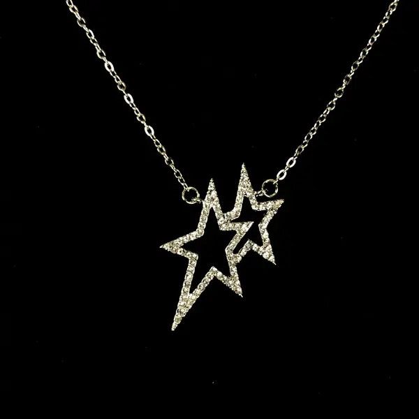 VIBE Crystal Star Necklace Pop Chain Jewelry Size ONE SIZE - 7 Thumbnail