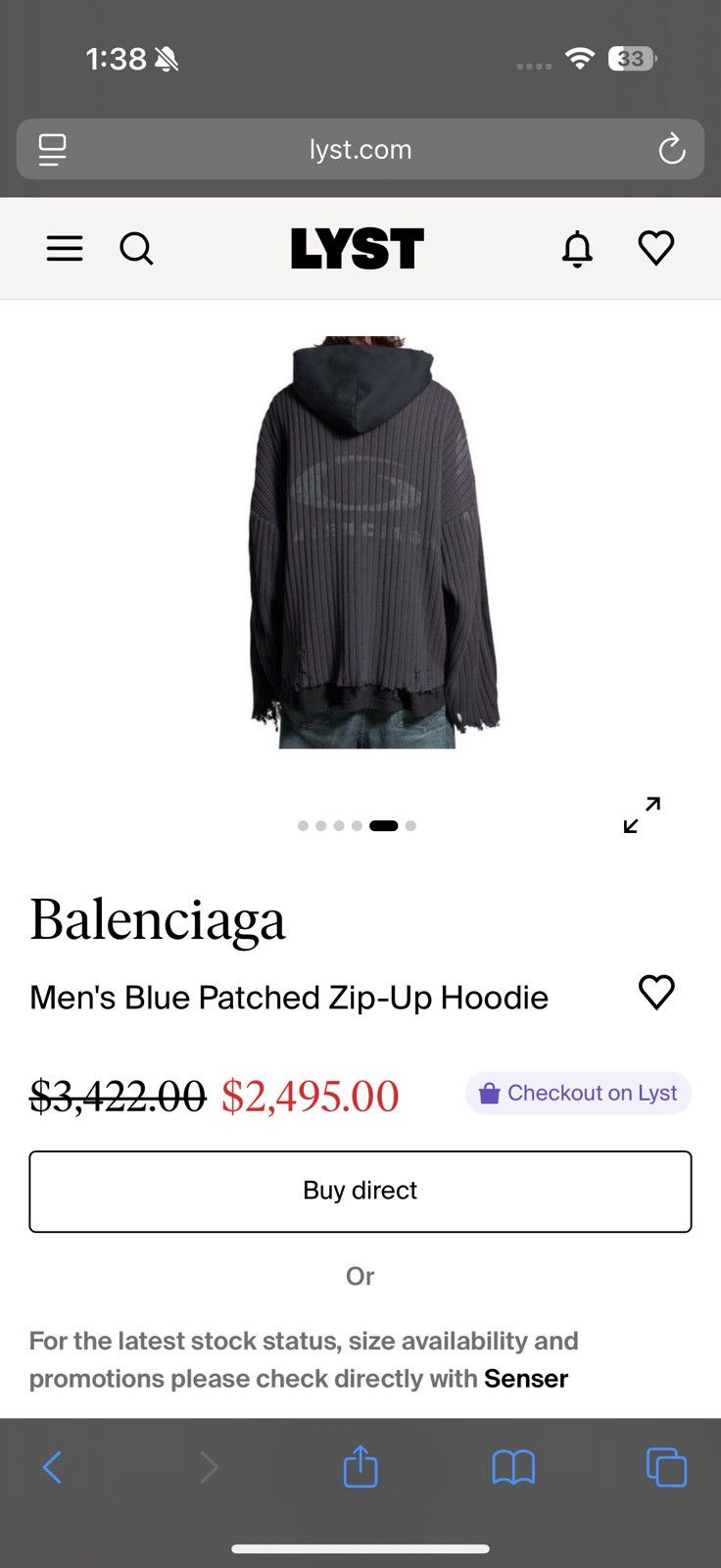 Balenciaga Balenciaga hybrid zipup Size US L / EU 52-54 / 3 - 7 Thumbnail