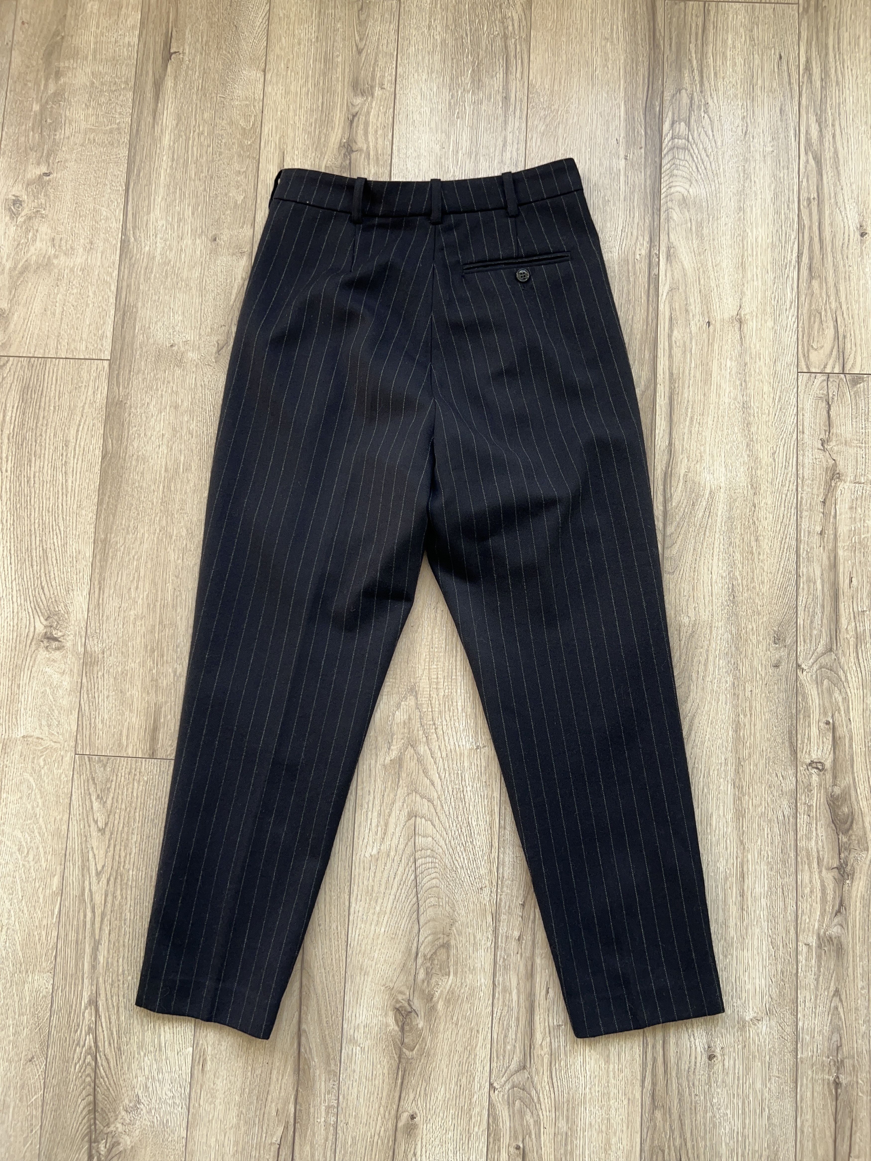 Designer × Golden Goose Womens Deluxe Brand Wool Striped Pants Trousers Size S Size 26" / US 2 / IT 38 - 15 Thumbnail