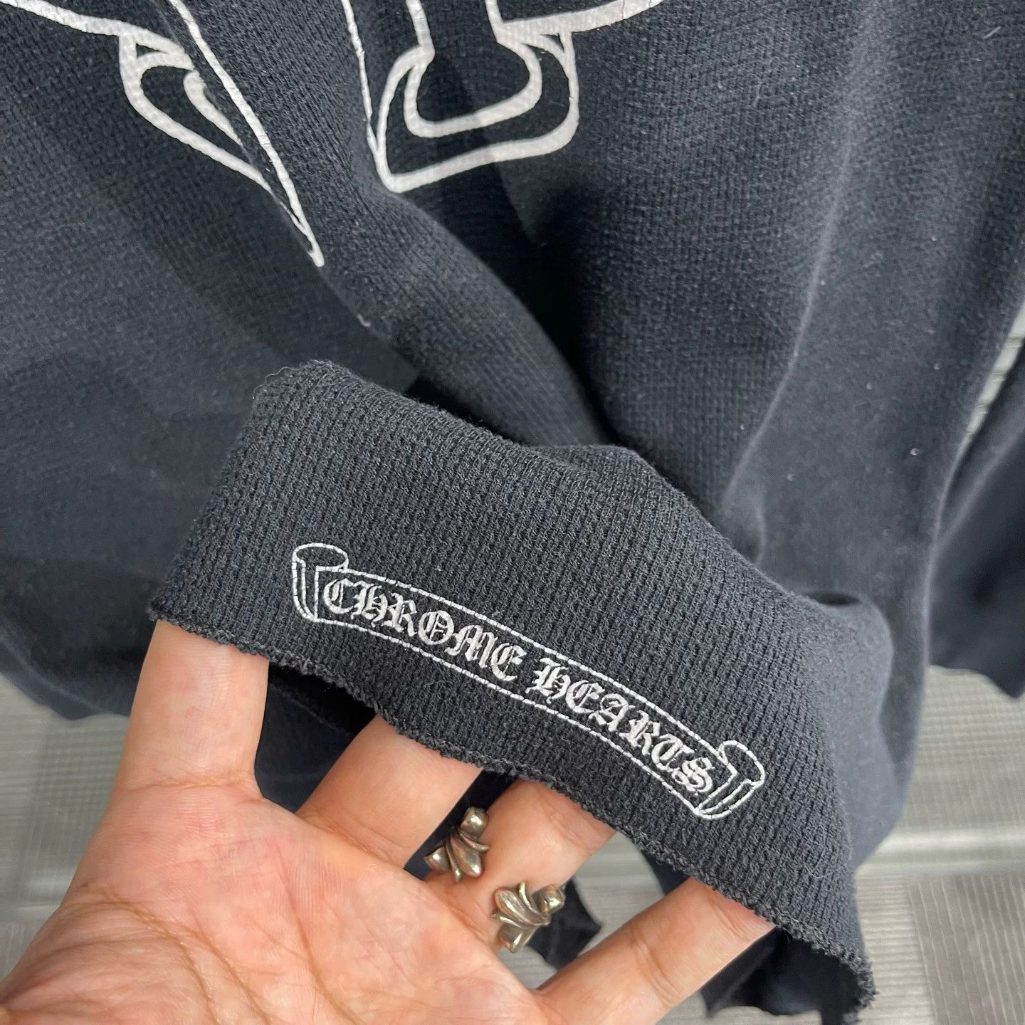 Chrome Hearts Chrome Hearts Black Waffle HS Cross LS L 99 New Size US L / EU 52-54 / 3 - 6 Thumbnail