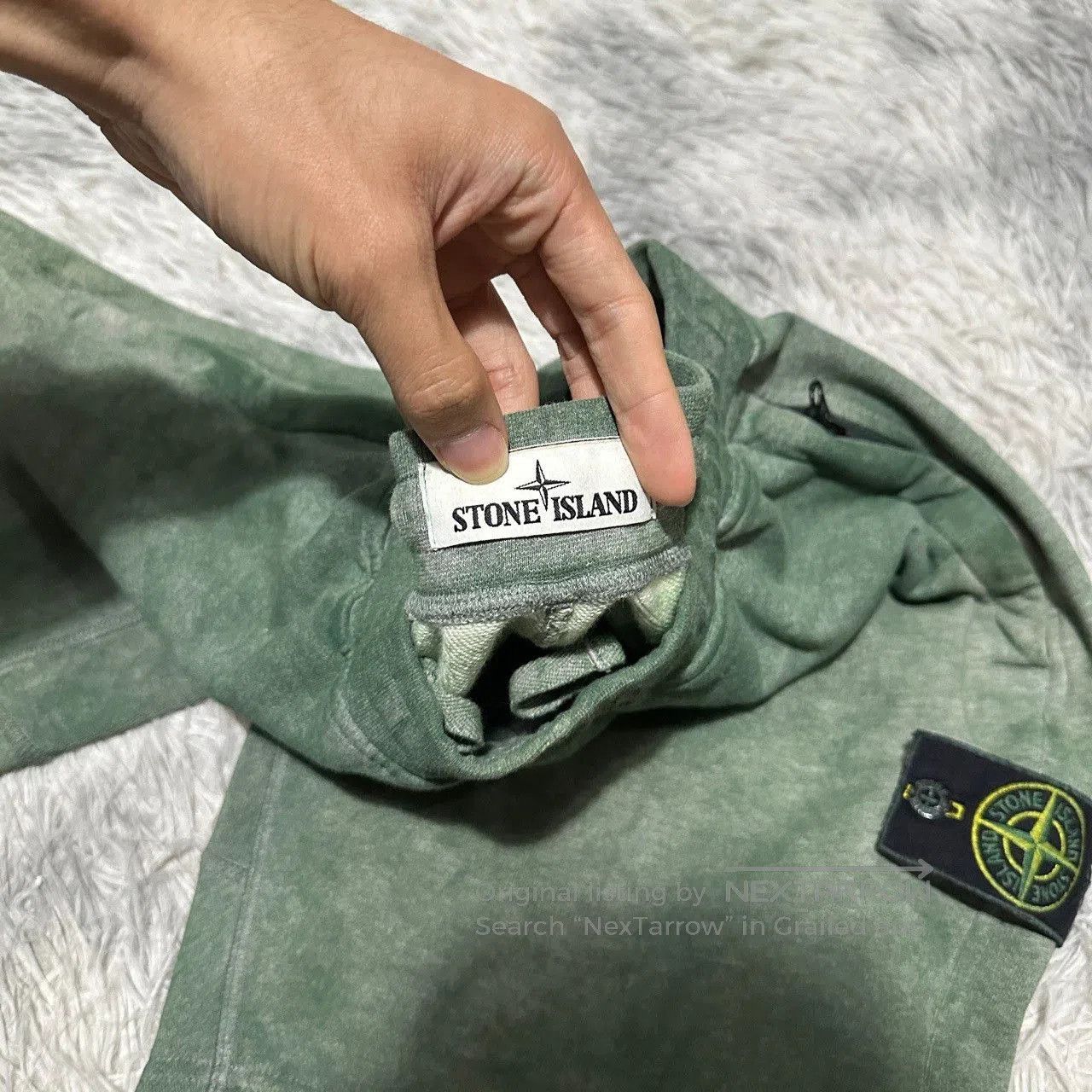 Stone Island Stone Island Dust Green Shorts. Size US 30 / EU 46 - 4 Thumbnail
