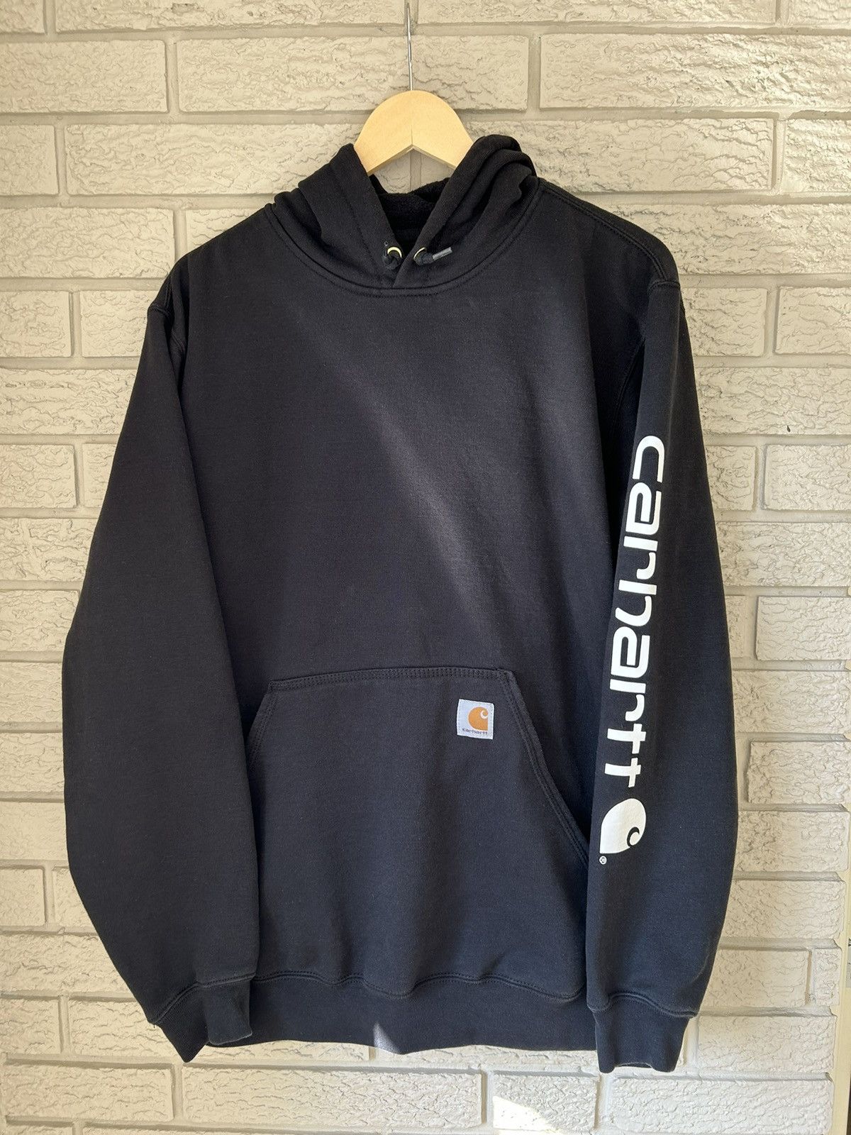 Carhartt Carhartt Black Fleece Lined Pullover Hoodie Size US M / EU 48-50 / 2 - 1 Thumbnail