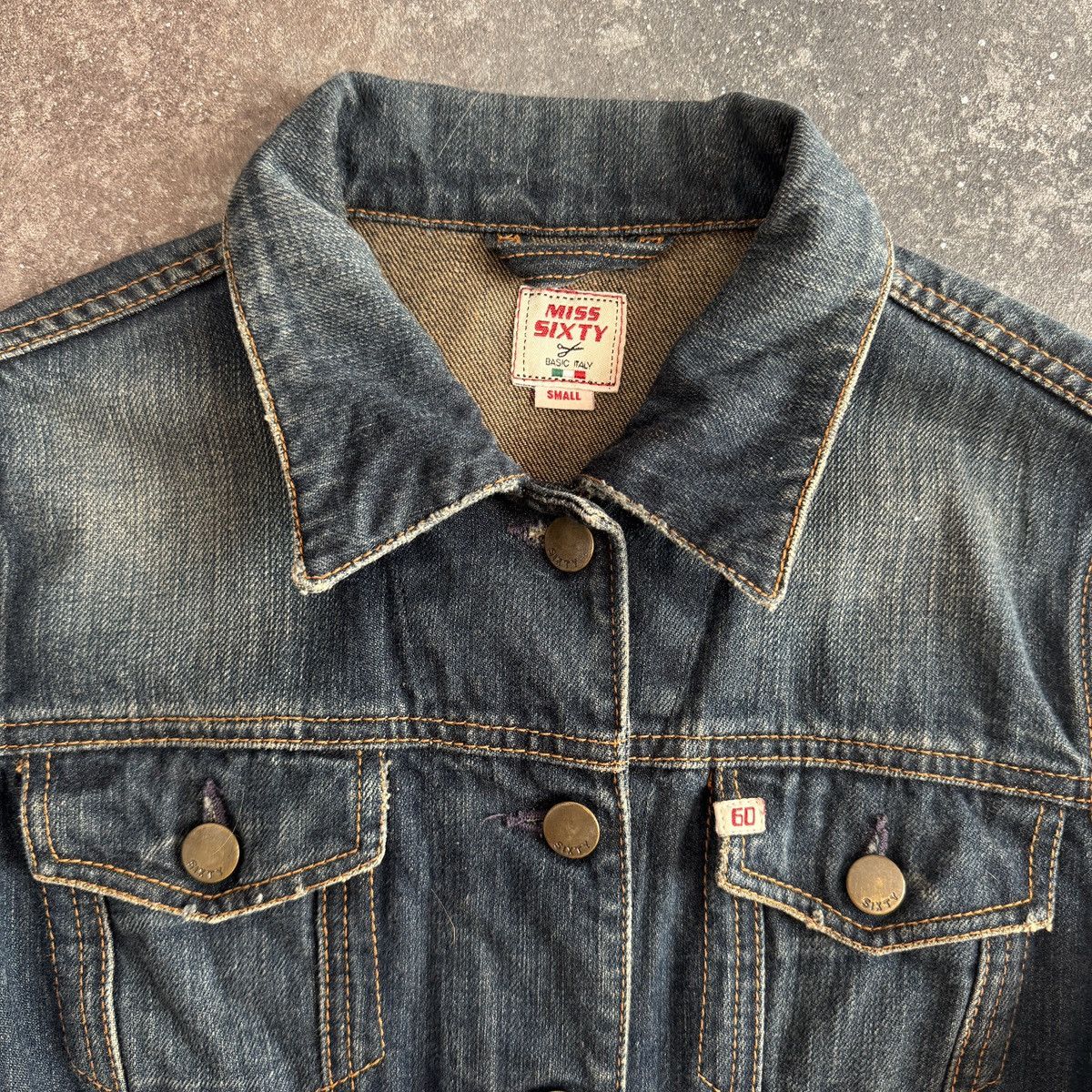 Miss Sixty Miss Sixty Y2K Vintage Denim Trench Coat / Long Jean Dress Size S / US 4 / IT 40 - 8 Thumbnail