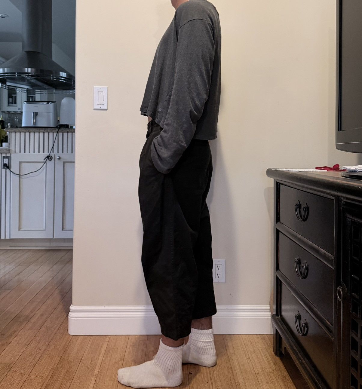 Comme des Garcons Homme COMME DES GARCONS HOMME Drop-Crotch Trousers Size US 30 / EU 46 - 7 Thumbnail