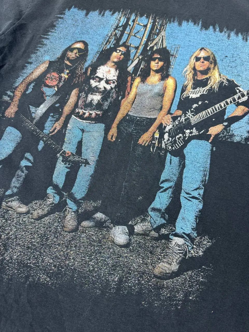 Slayer Vintage Slayer T Shirt 90s Rock Band Distrissed Size US L / EU 52-54 / 3 - 17 Thumbnail