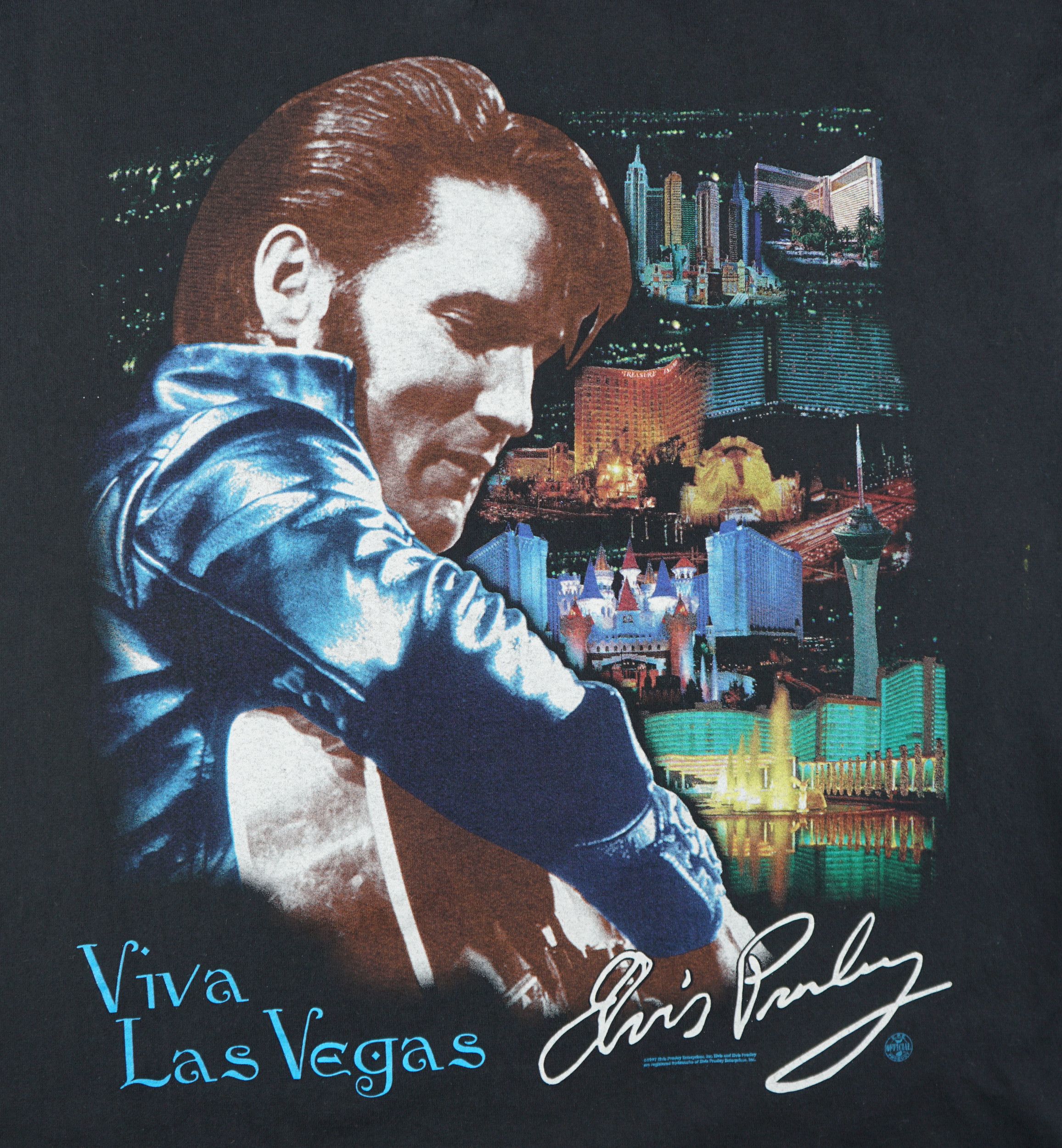 Band Tees × Vintage Vintage Elvis Presley Viva Las Vegas T Shirt Size US L / EU 52-54 / 3 - 2 Thumbnail