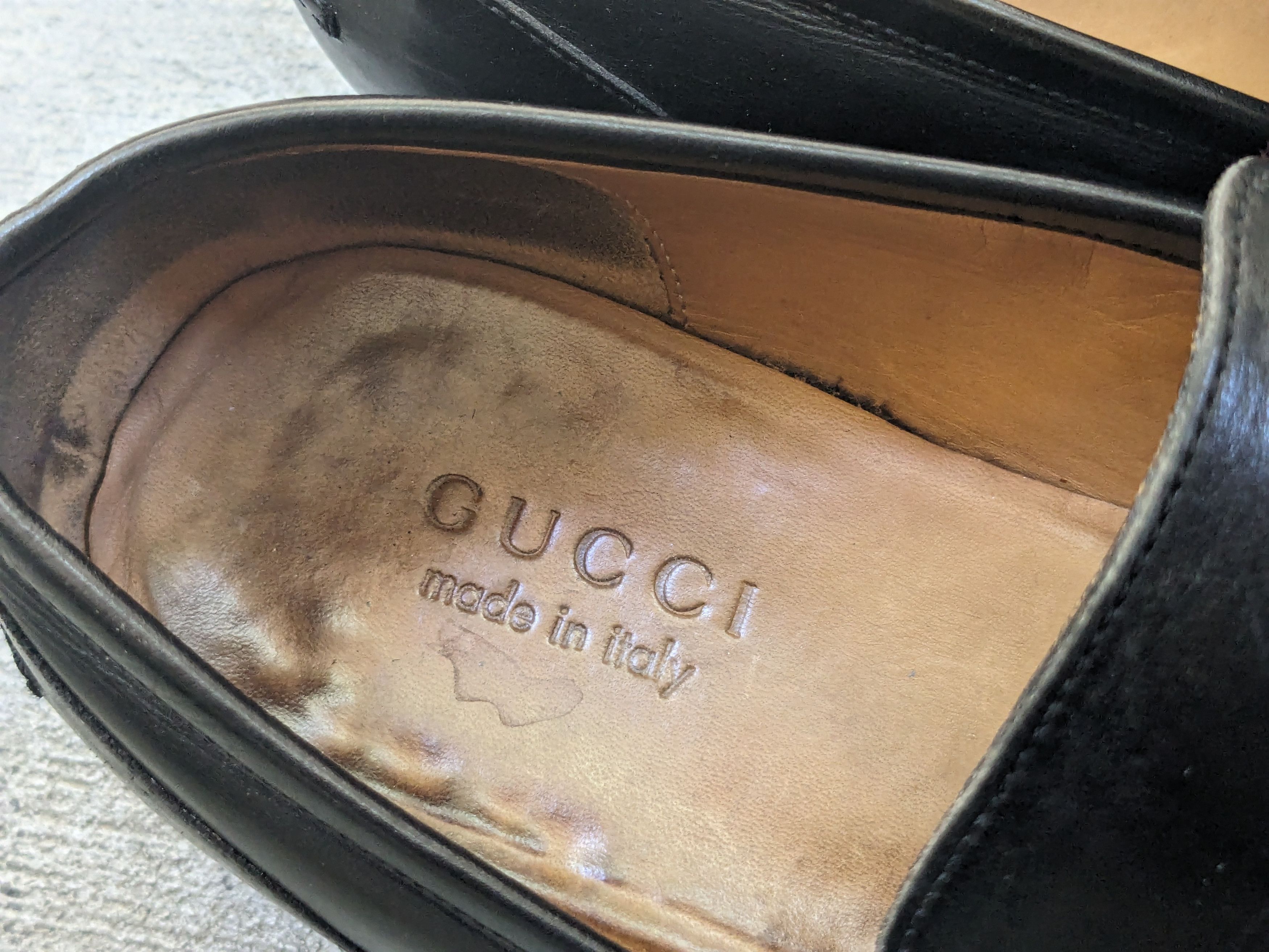 Gucci × Vintage Gucci Horsebit Loafers Black 10 Slip Ons Buckle Size US 10 / EU 43 - 8 Thumbnail