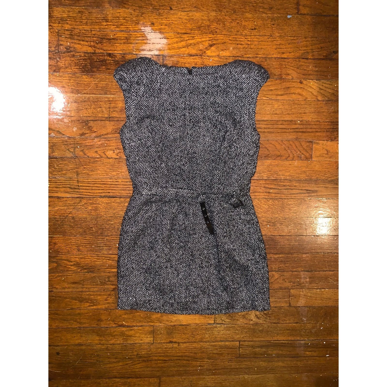 Jennifer Lopez JLO Jennifer Lopez Strapless Tweed Mini Dress 4 Black White Size S / US 4 / IT 40 - 5 Thumbnail