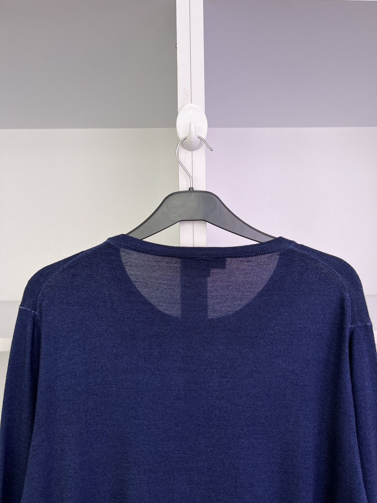Canali × Designer × Vintage Vintage Canali Wool Navy Jumper Size US L / EU 52-54 / 3 - 19 Thumbnail