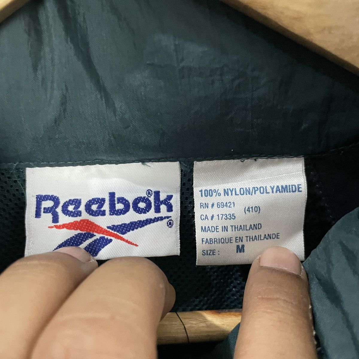 Reebok Vintage 90s Reebok Big Logo Windbraker Jacket Size US XL / EU 56 / 4 - 5 Thumbnail