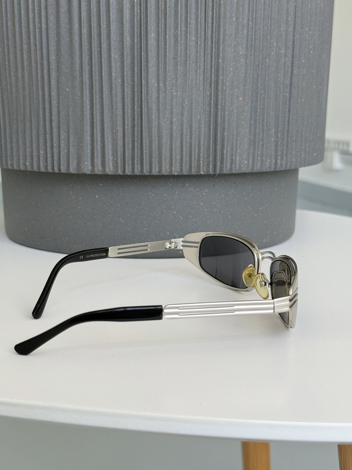 Yohji Yamamoto Yohji Yamamoto Archive Narrow Silver Metal Sunglasses Japan Size ONE SIZE - 8 Thumbnail
