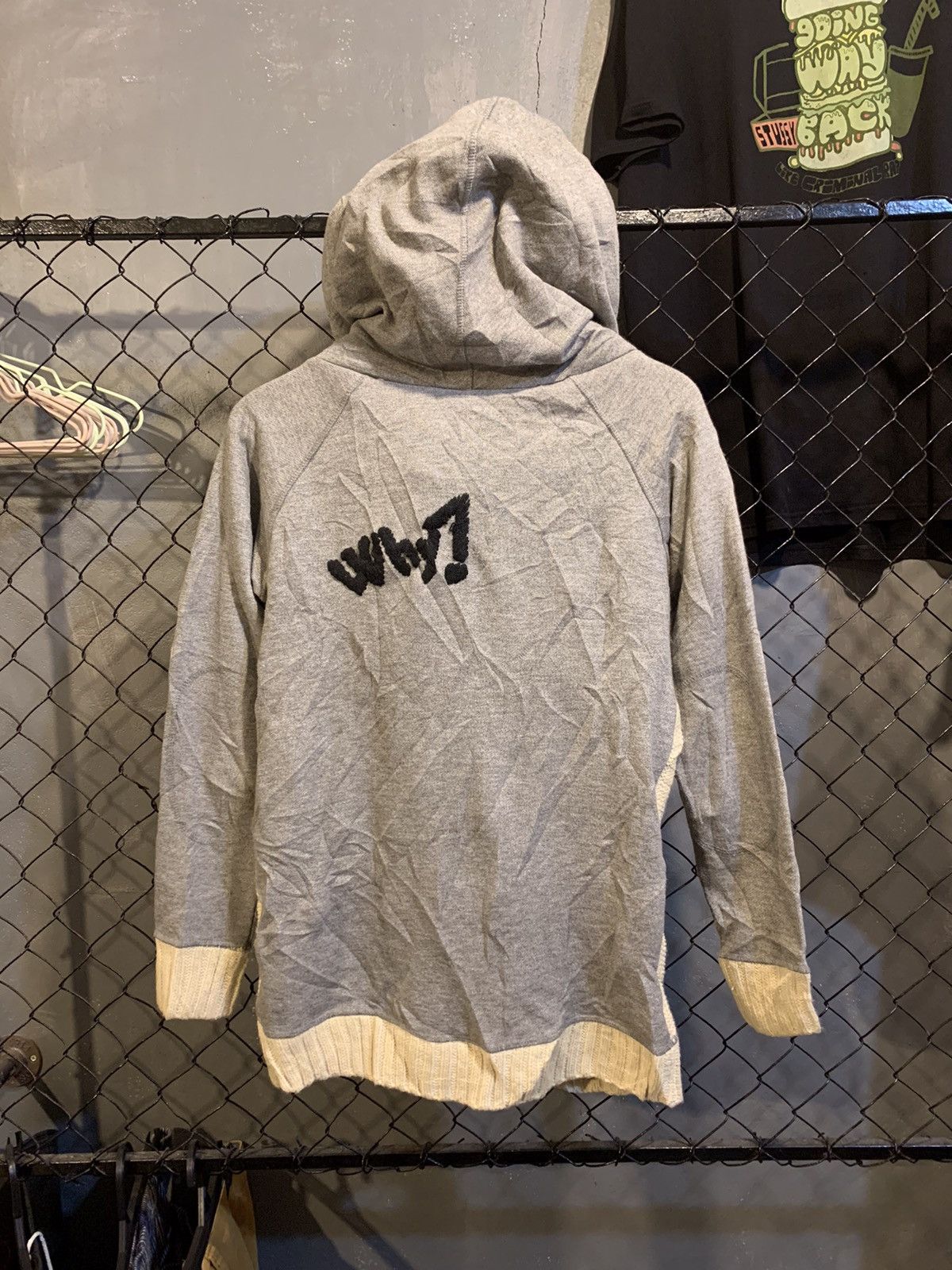 Hysteric Glamour × If Six Was Nine × Le Grande Bleu (L.G.B.) DESIGUAL WHY? DOUBLE LAYER HOODIE Size US L / EU 52-54 / 3 - 11 Thumbnail