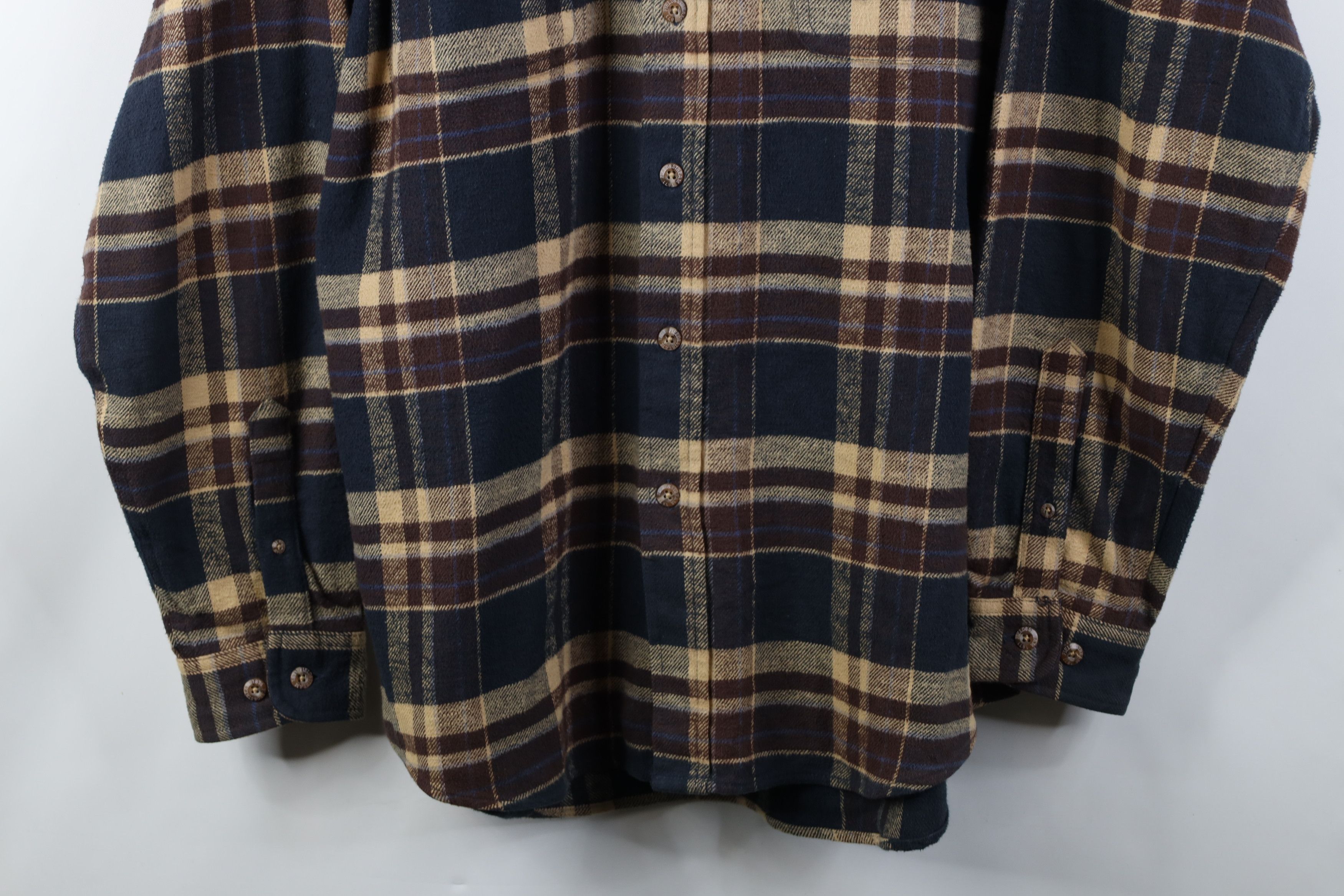 Vintage Vintage 90s Y2K Streetwear Flannel Button Shirt Plaid Size US L / EU 52-54 / 3 - 3 Thumbnail