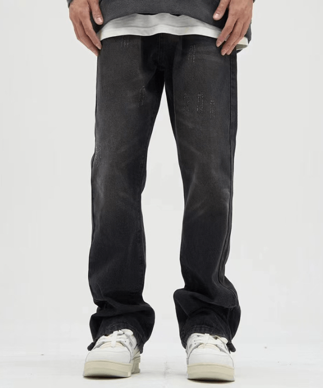 Japanese Brand × Jean High street washed versatile casual side zipper flared jeans Size US 32 / EU 48 - 1 Thumbnail