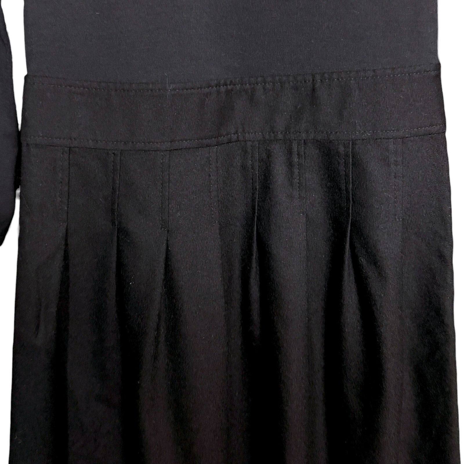 Theory Theory Dress Women's 2 Black Wool Blend Knit L/S Scoop Neck Size XS / US 0-2 / IT 36-38 - 5 Thumbnail