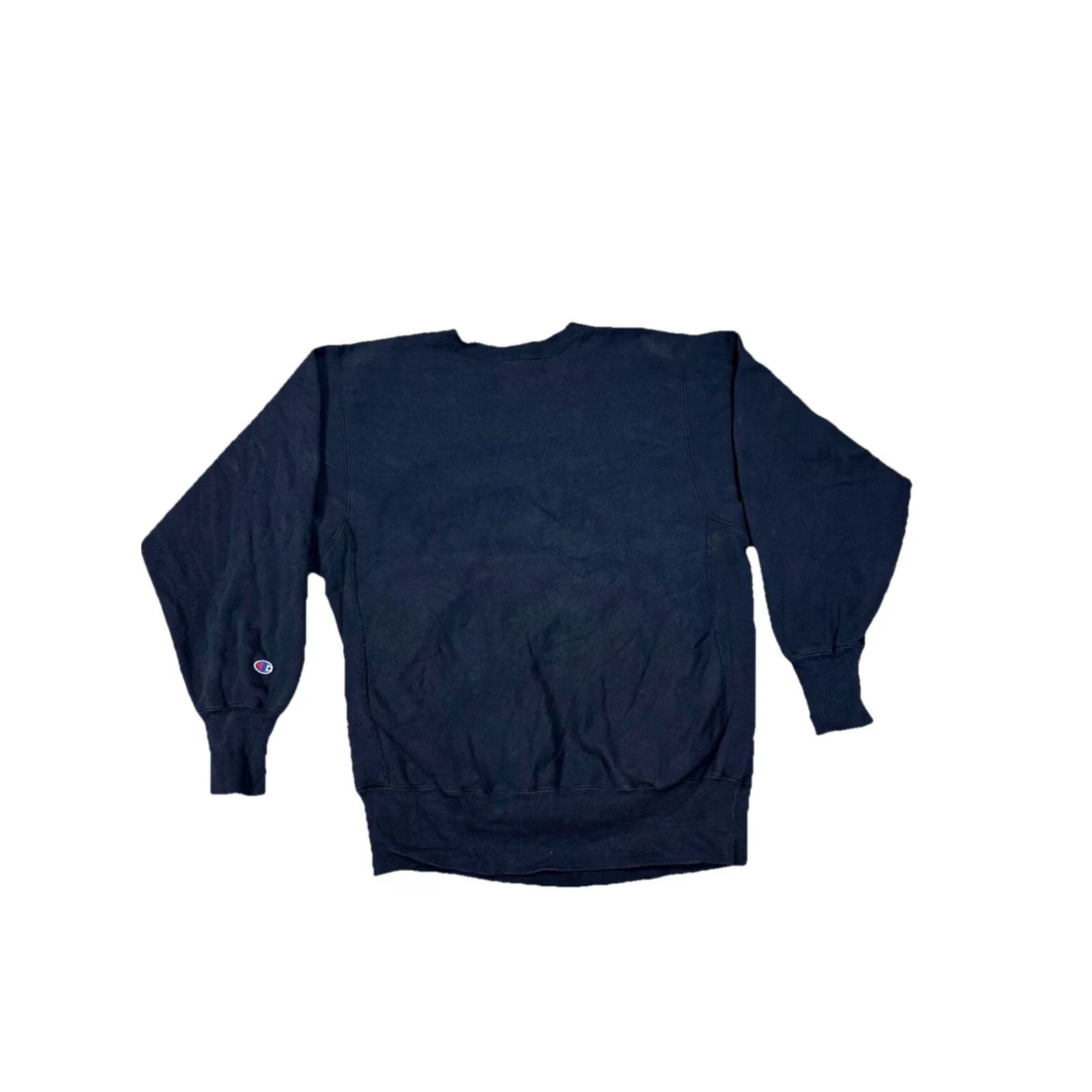 Champion VINTAGE Champion Reverse Weave Crewneck Sweater Navy Blue XL Men Crew Neck Sweatshirt Regular Fit Blank Modern Essential 80s Theme Size US XL / EU 56 / 4 - 4 Thumbnail