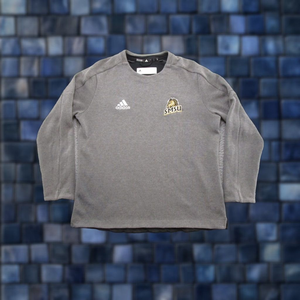 Adidas Southwest Minnesota Mustangs SMSU Women's Long Sleeve Gray Sweatshirt Size L Adidas Shirt Women Size L / US 10 / IT 46 - 1 Thumbnail