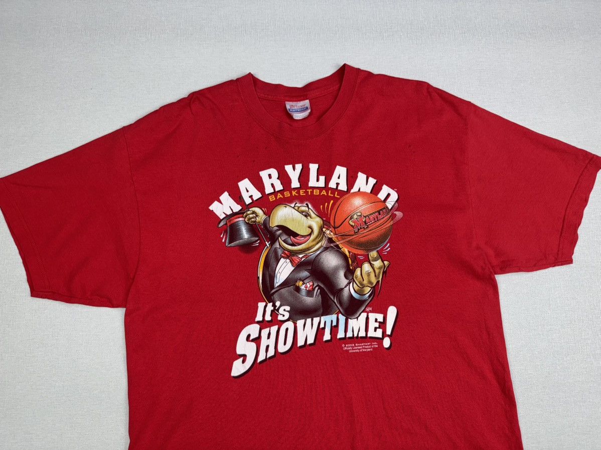 Vintage University Of Maryland Terrapins Basketball Shirt 2002 Hanes Size US XL / EU 56 / 4 - 2 Thumbnail