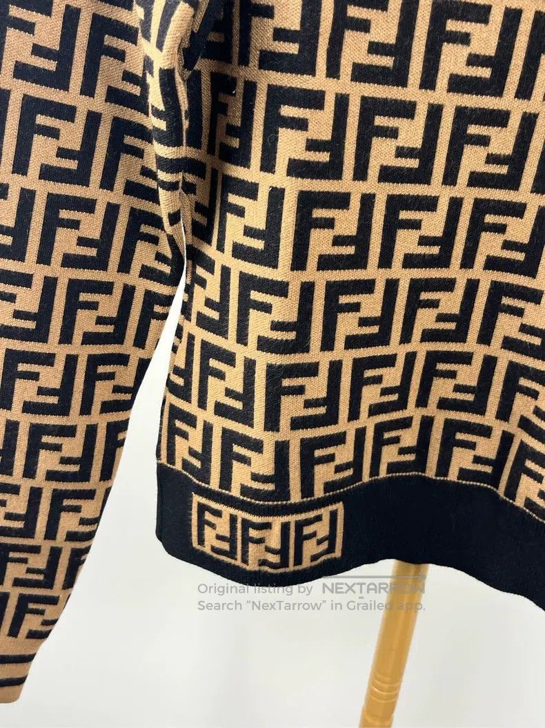 Fendi Fendi Logo Print Crewneck Long Sleeve Knit Top Size XXS / US 00 / IT 34 - 3 Thumbnail