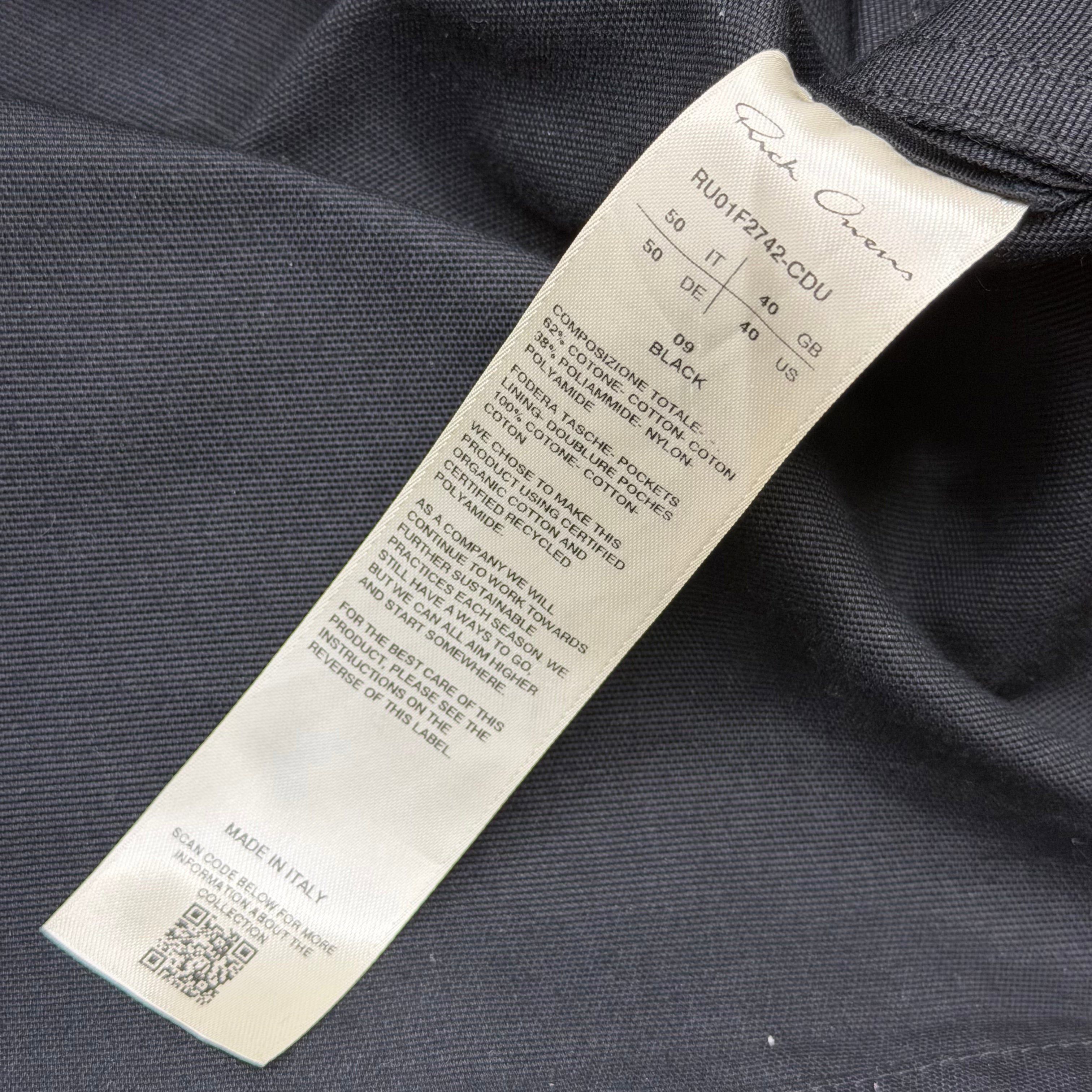 Rick Owens Rick Owens Tour Alice Shirt Jacket Black 50 (M) Size US M / EU 48-50 / 2 - 6 Thumbnail