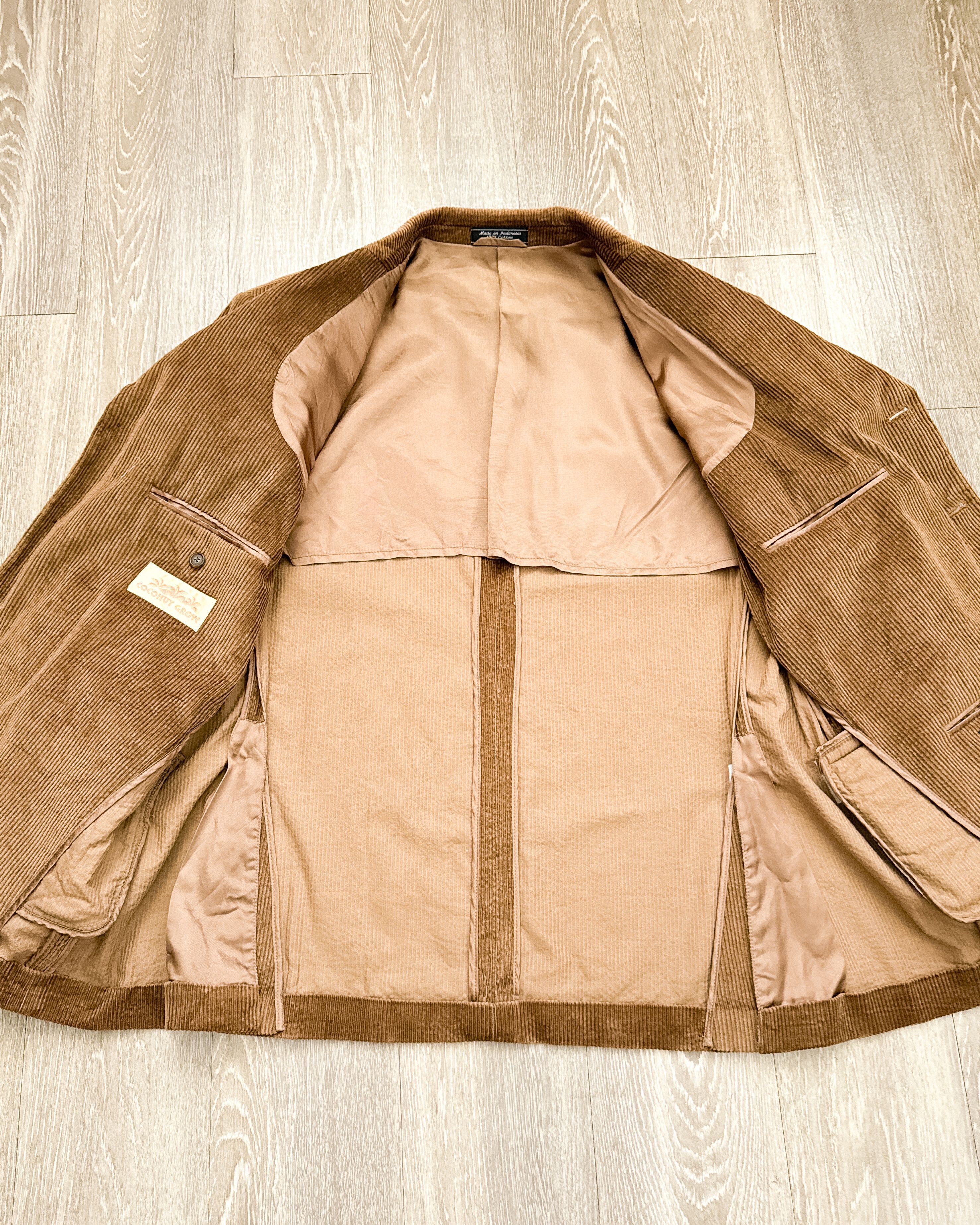 Vintage Vintage 2000s Coconut Grove Corduroy Blazer Brown Men's 44S Size 44S - 2 Thumbnail