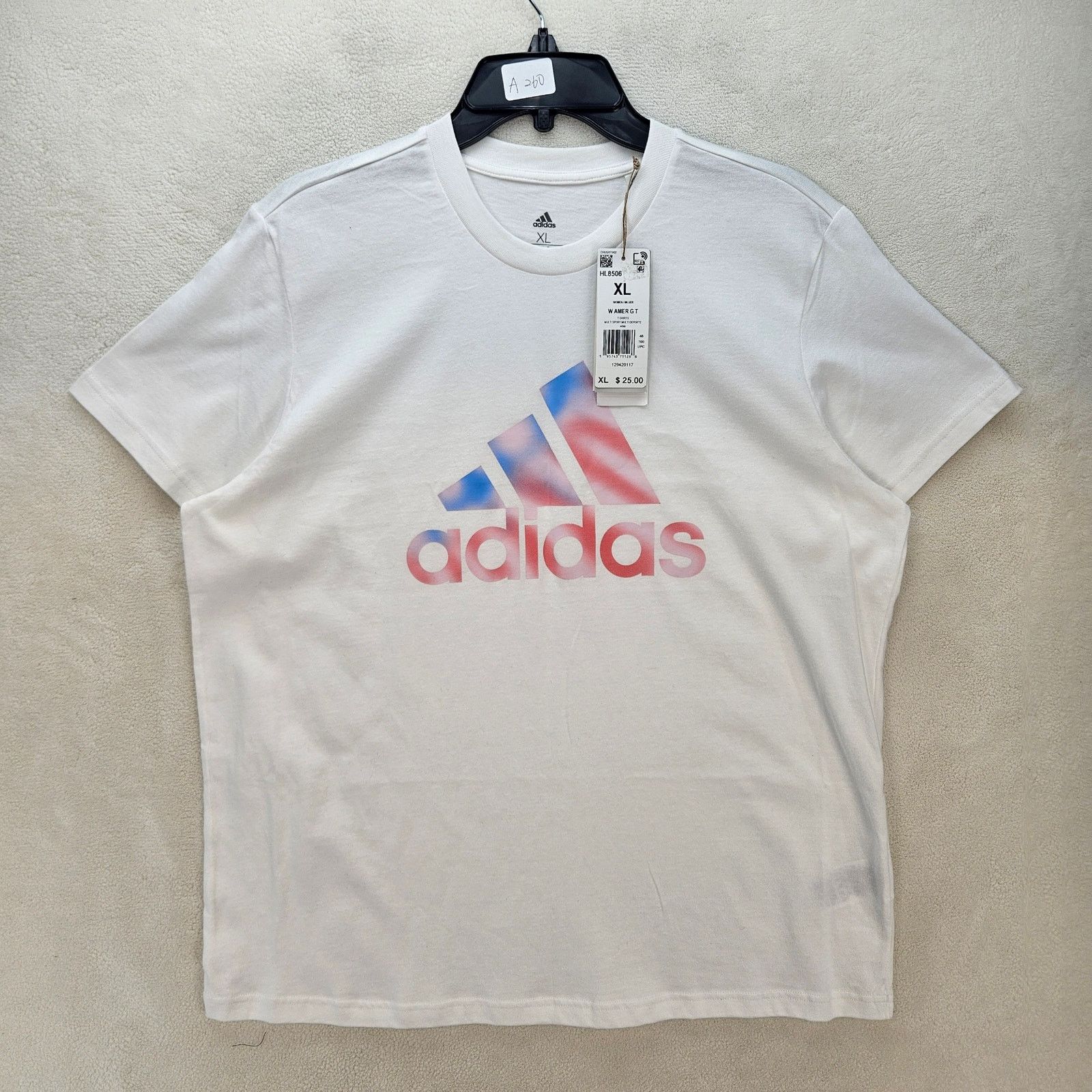 Adidas ADIDAS WOMEN'S XL AMERICAN FLAG LOGO WHITE TSHIRT NWT HL8506 Size XL / US 12-14 / IT 48-50 - 1 Thumbnail