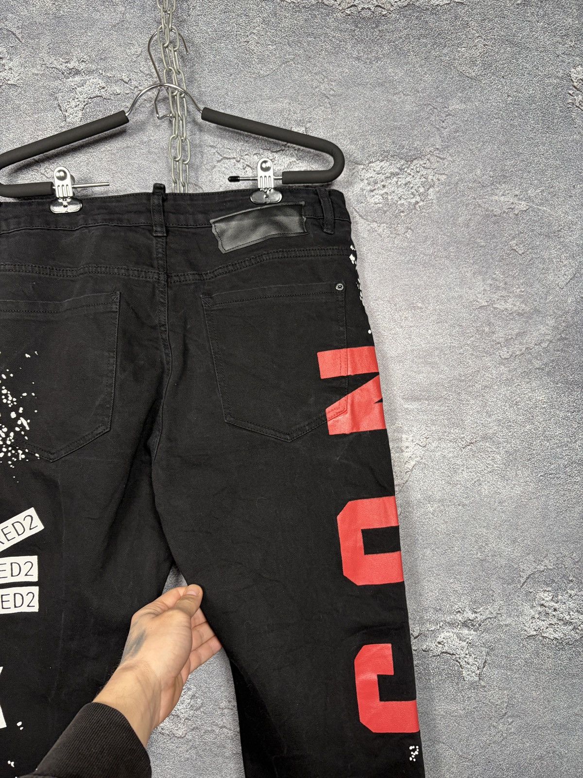 Dsquared2 Dsquared2 Icon Logo Graphic Print Black Denim Jeans Size 35 Size US 34 / EU 50 - 20 Thumbnail