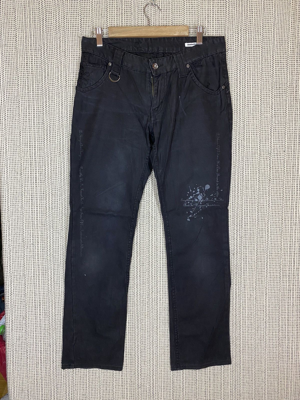 semanticdesign ‼️SEMANTIC DESIGN DENIM SKULL DESIGN GOTHIC STYLE ‼️ Size US 32 / EU 48 - 2 Thumbnail