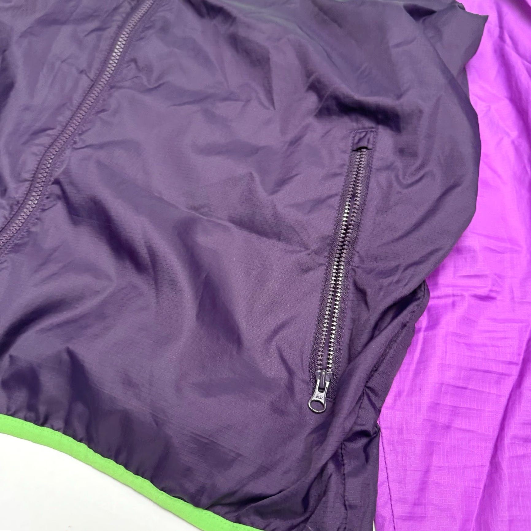 Nike VINTAGE 90s Nike Jacket Mens Large Rip Stop Lightweight Purple Grey Tab Track Jacket Sportswear Nylon Zip Activewear 90s Mens Size US L / EU 52-54 / 3 - 4 Thumbnail