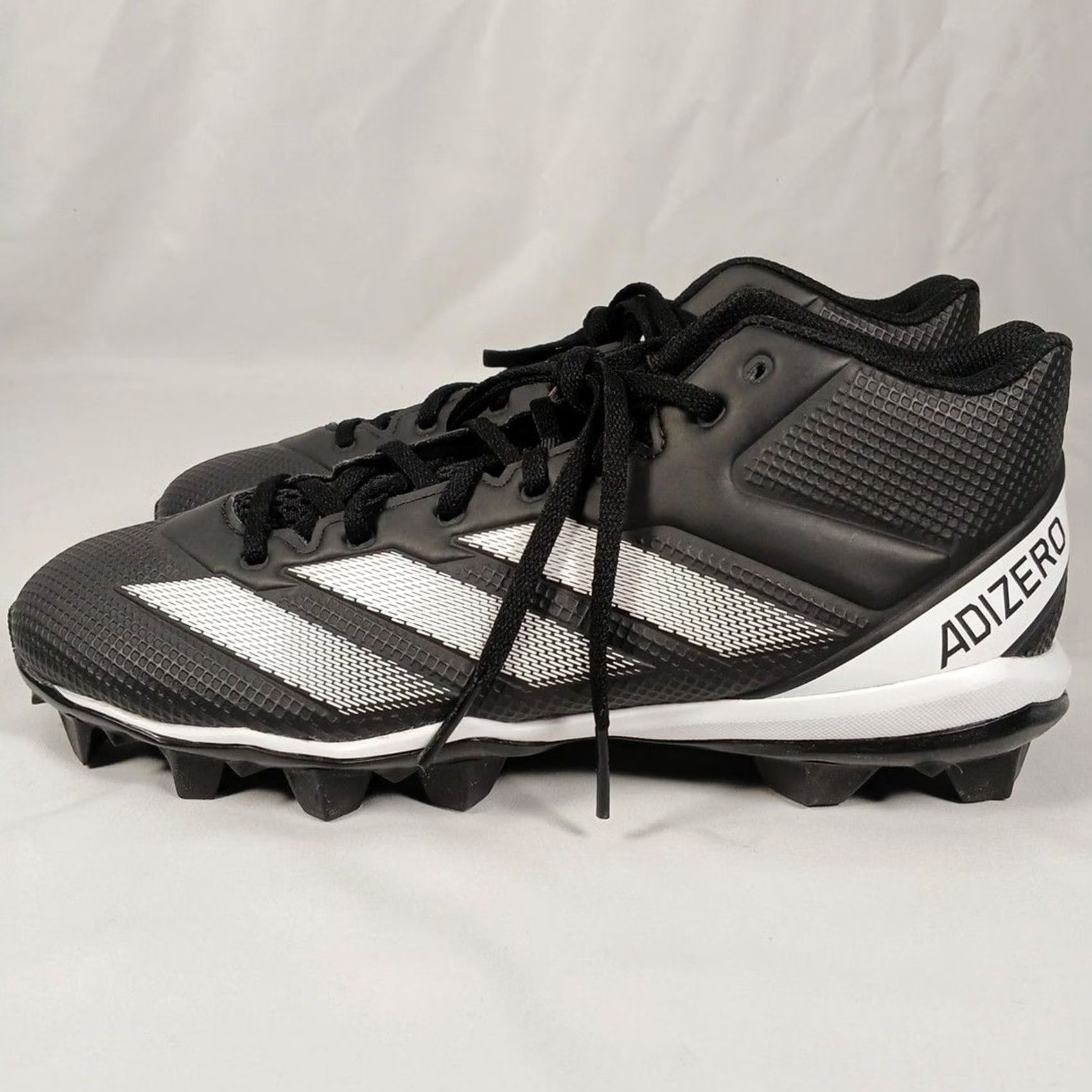 Adidas Adidas Adizero Impact 2.0 MD Mens Football Cleats Black White Size 10 New With Tags Size US 10 / EU 43 - 2 Thumbnail
