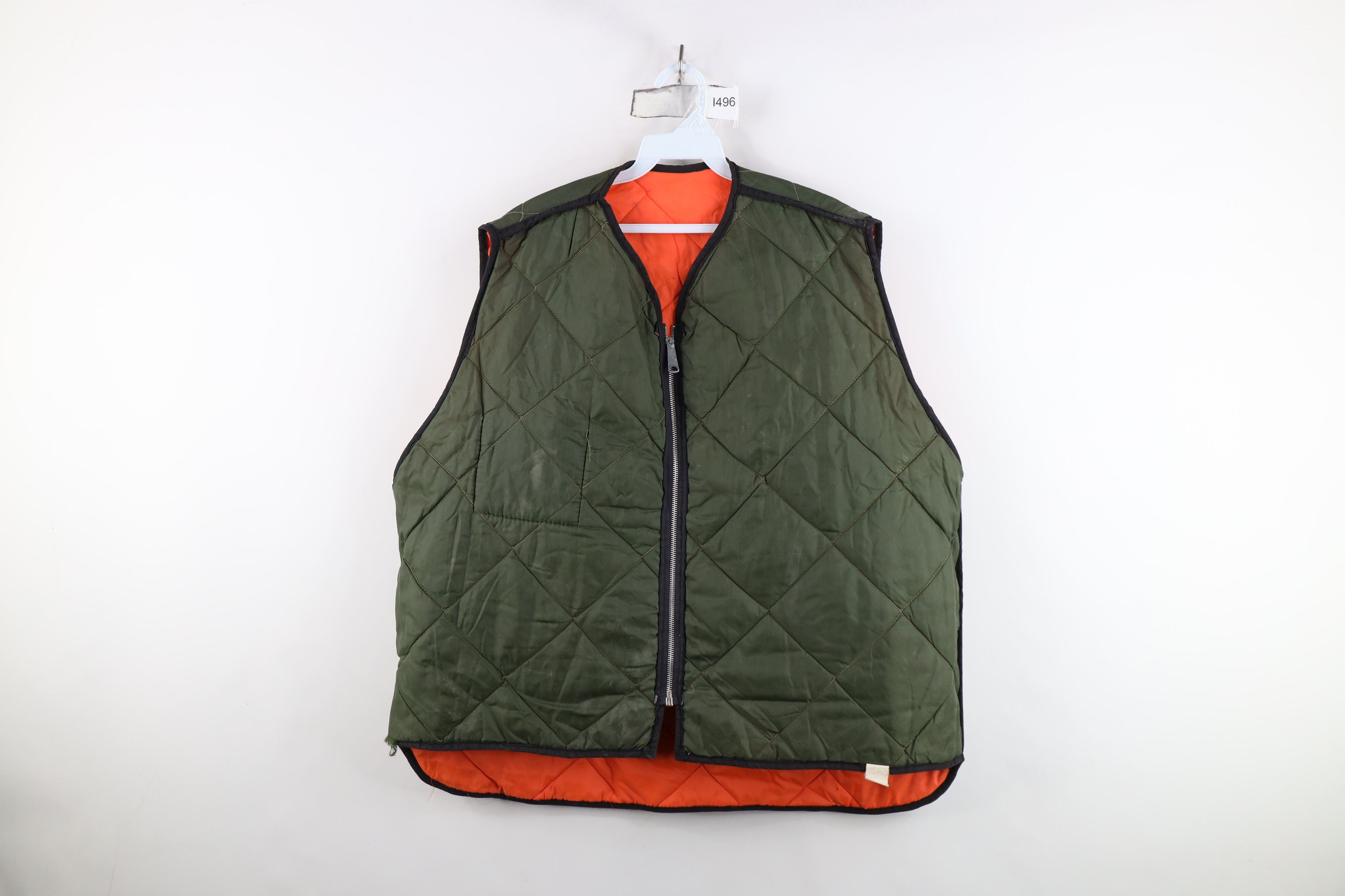 Vintage Vintage 70s Streetwear Reversible Puffer Vest Jacket USA Size US XXL / EU 58 / 5 - 12 Thumbnail