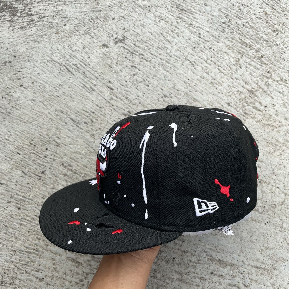 New Era Sick splash Embroidery Chicago bulls hat Size ONE SIZE - 3 Thumbnail