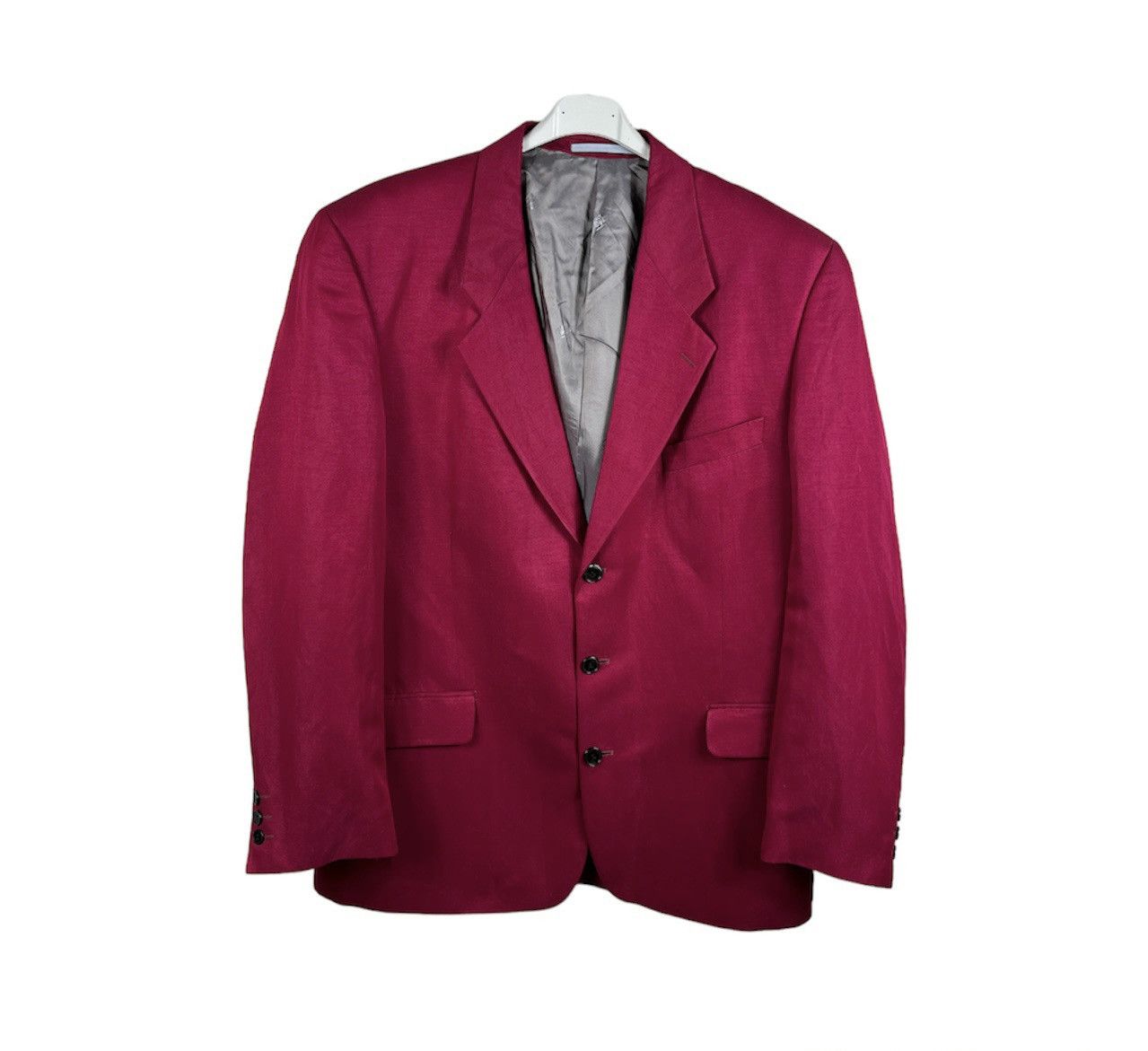 Designer × Kenzo × Vintage Kenzo homme fuchsia silk linen vintage 90s blazer jacket y2k Size US XXL / EU 58 / 5 - 1 Thumbnail