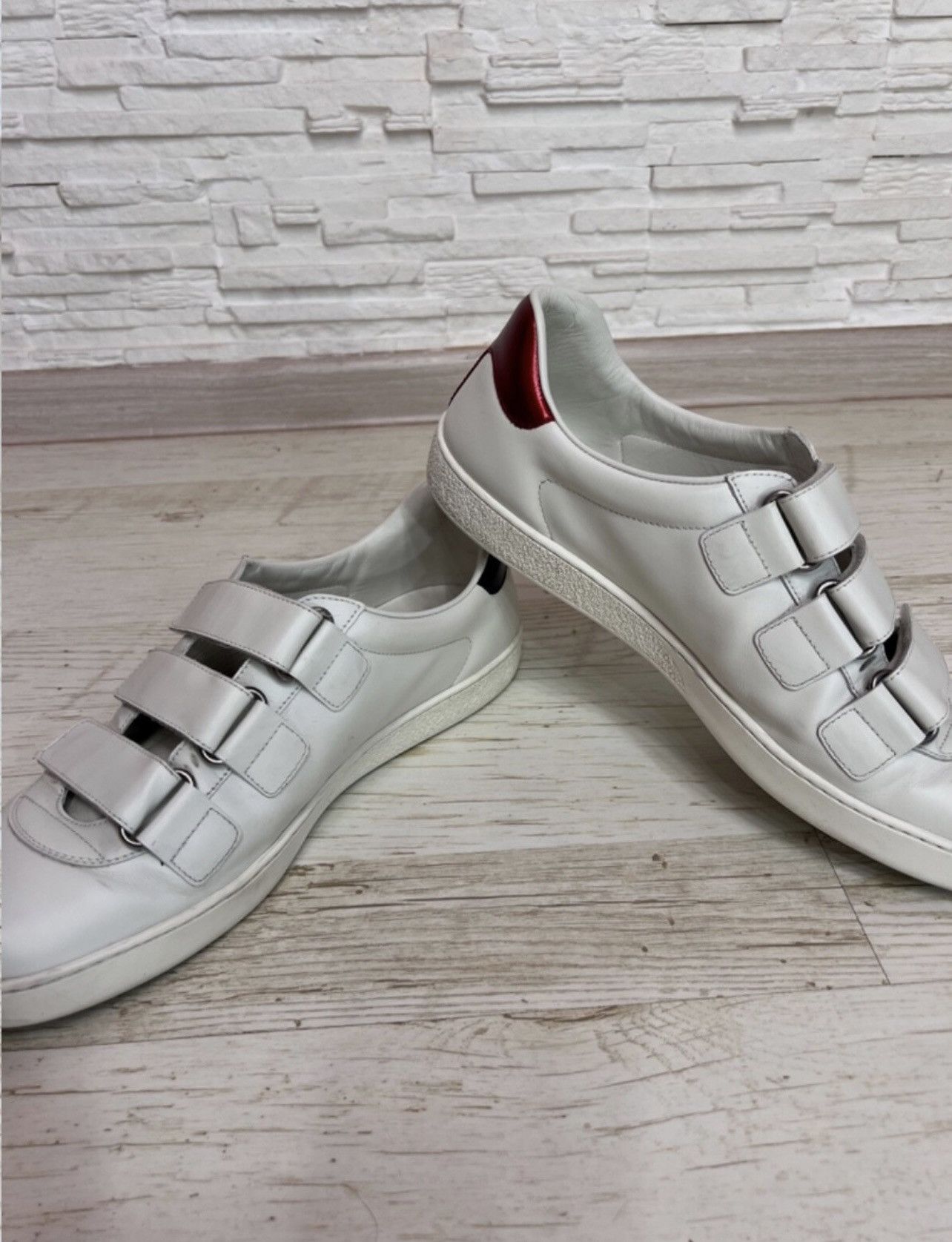 Gucci Gucci Ace Leather Velcro Sneakers Size 10 Luxury Shoes Size US 10 / EU 43 - 7 Thumbnail