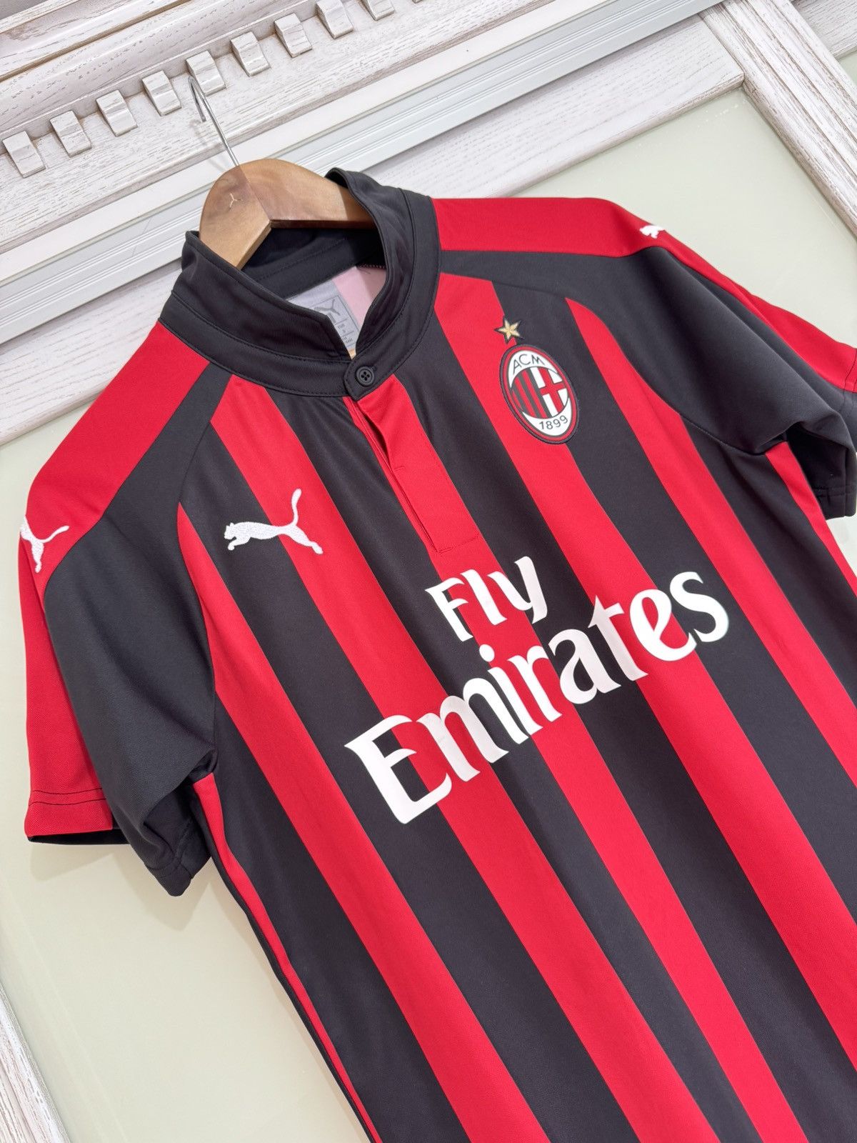 Puma Milan 2018-2019 Home Soccer Jersey Football Kit Shirt Size US S / EU 44-46 / 1 - 5 Thumbnail