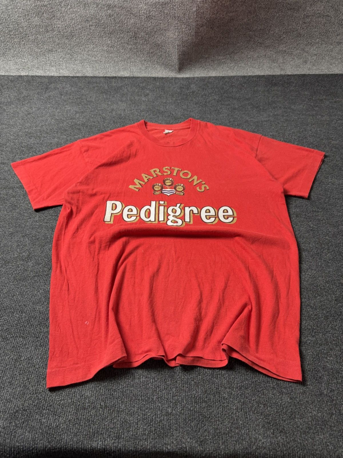 Vintage Retro 80s Vintage Marston’s Pedigree Single Stitch T-Shirt Size US XL / EU 56 / 4 - 2 Thumbnail