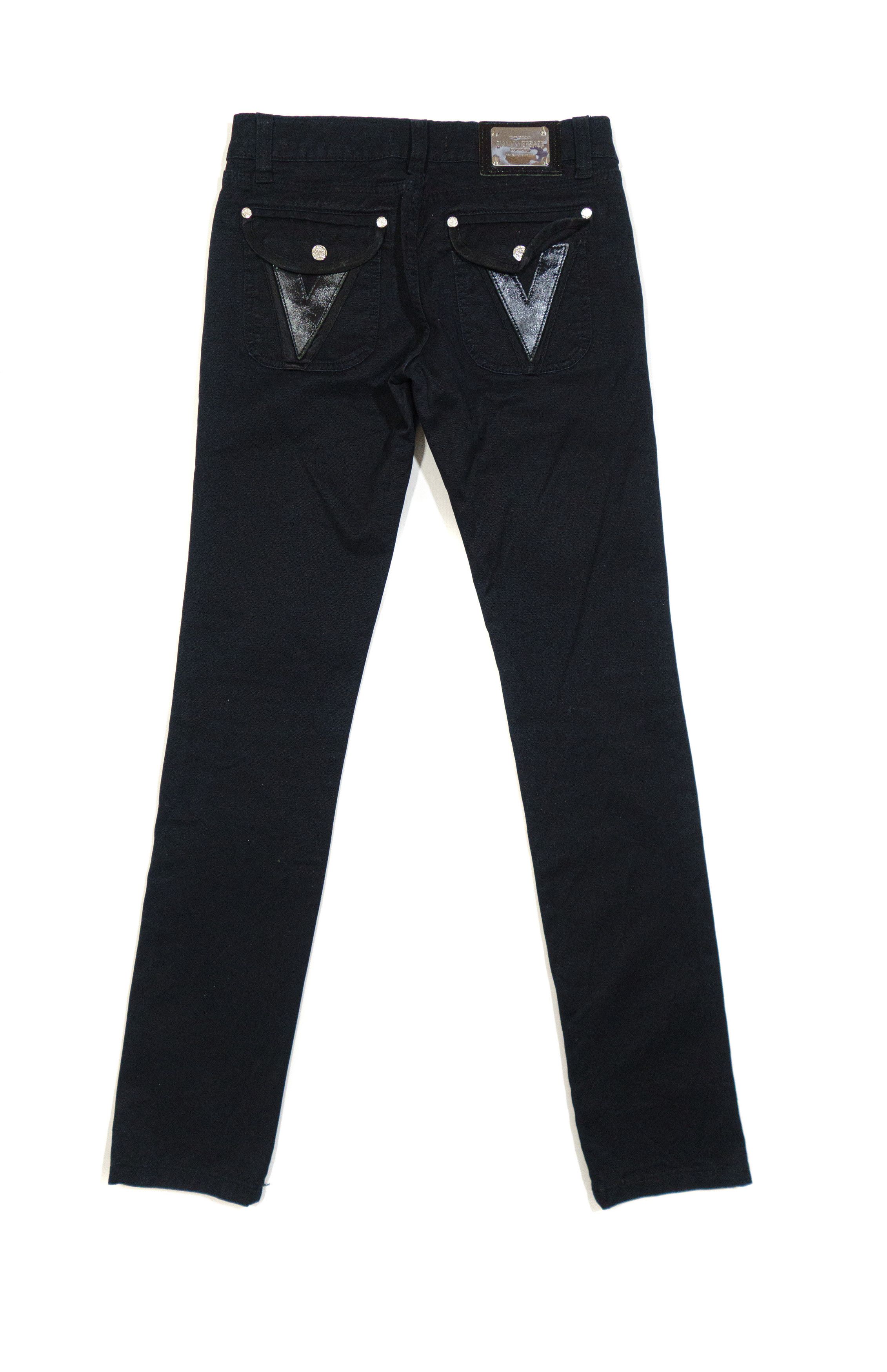 Versace 00S Medusa Buttons Pants Size 26" / US 2 / IT 38 - 2 Thumbnail