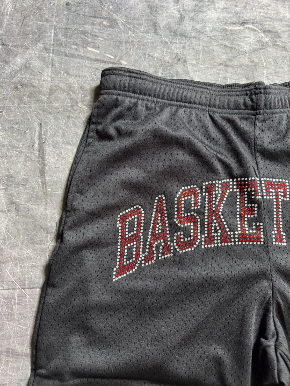 Heron Preston Basketball Skateboards Crystal Mesh Shorts in Black Size US 32 / EU 48 - 2 Thumbnail