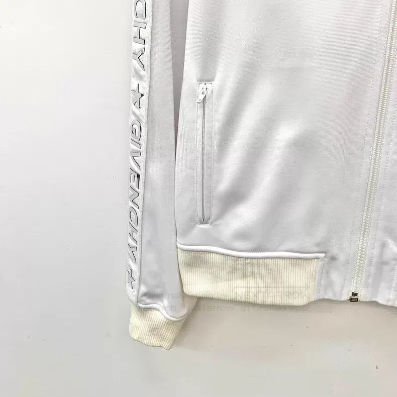 Givenchy Givenchy White Side Logo Letter Metal Logo Stand Collar Zi Size XS / US 0-2 / IT 36-38 - 4 Thumbnail