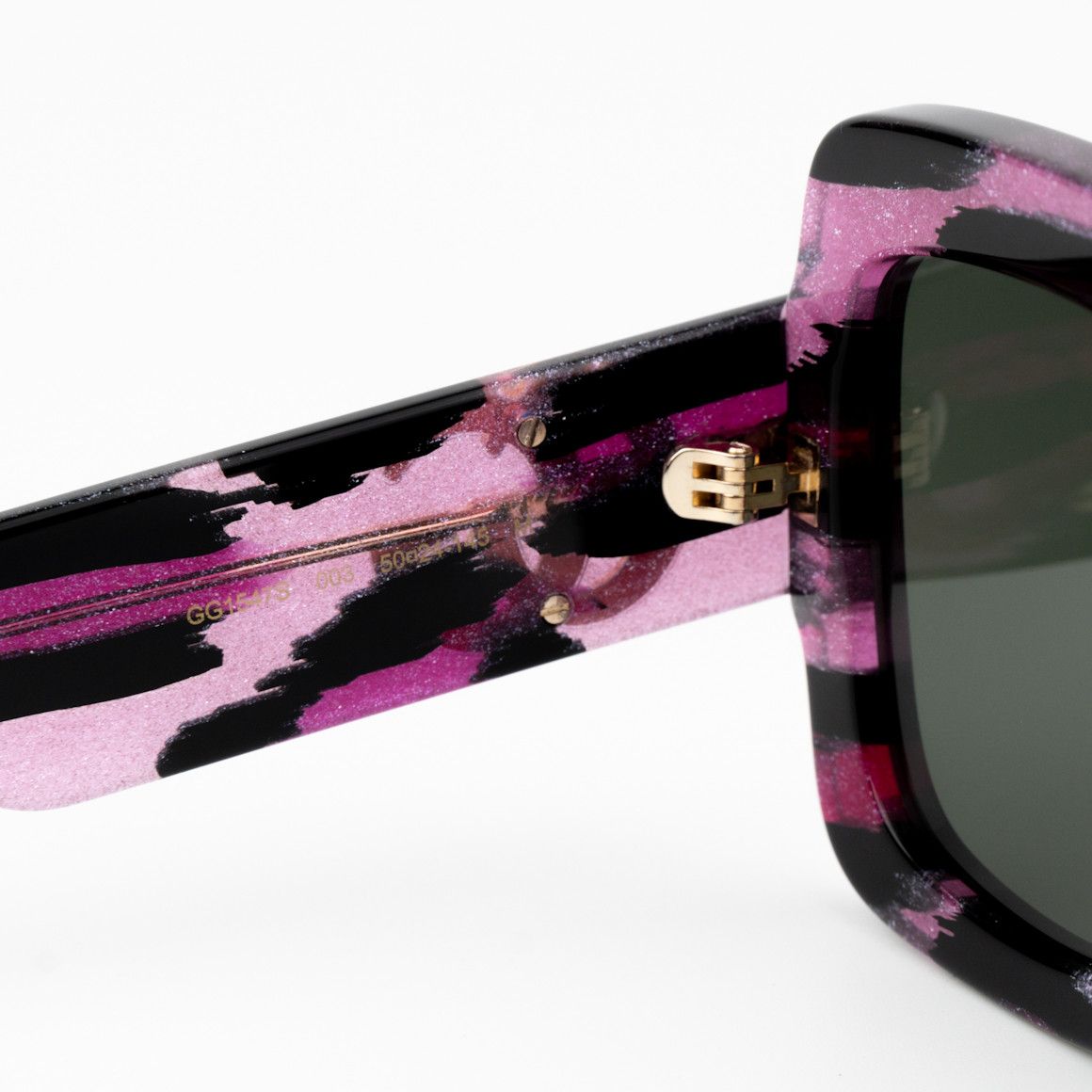 Gucci NEW Gucci GG1547S 003 Black Women Square Sunglasses Size ONE SIZE - 8 Thumbnail
