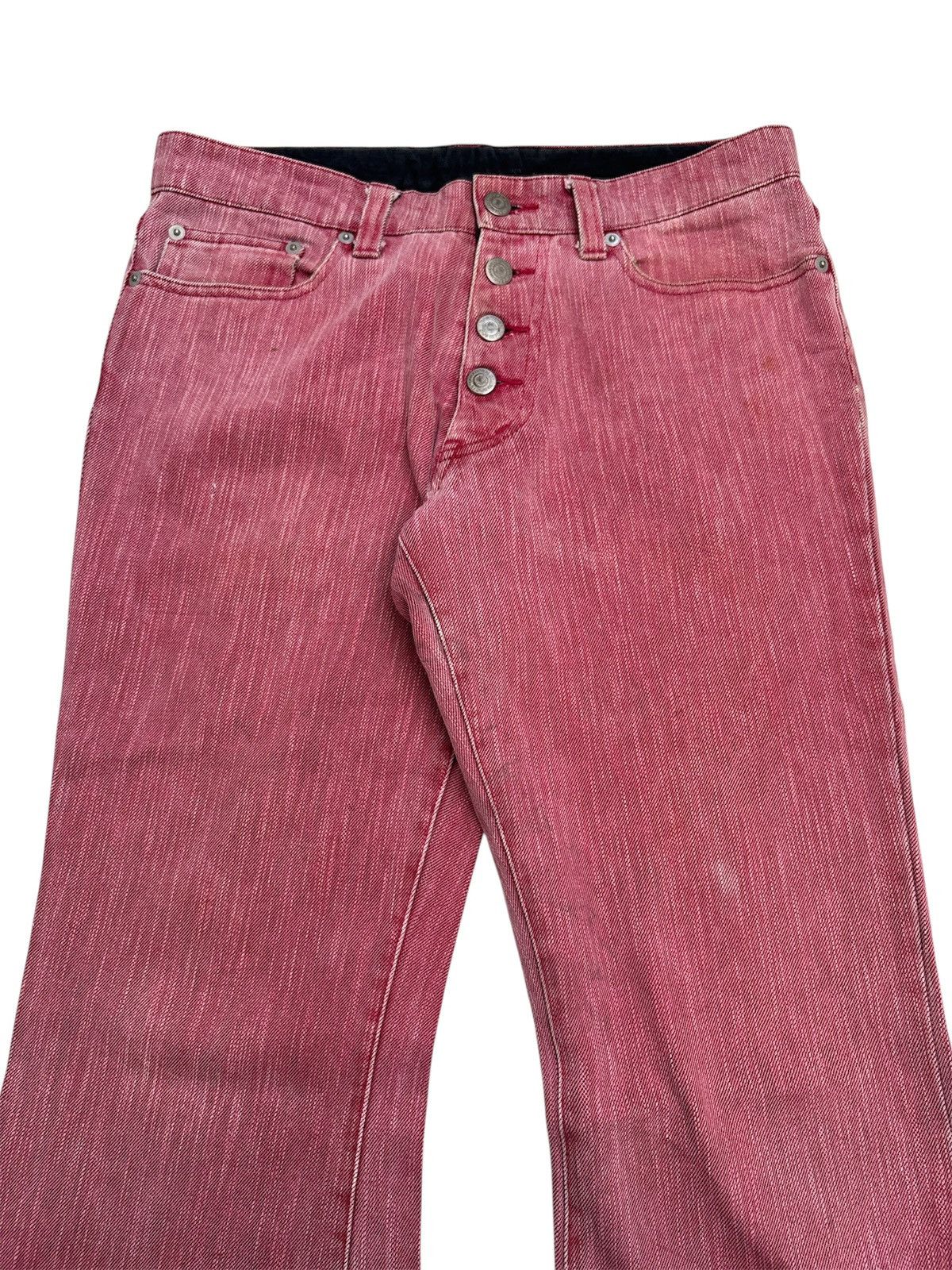 Tornado Mart Pink Flare Denim Jeans Size US 30 / EU 46 - 2 Thumbnail