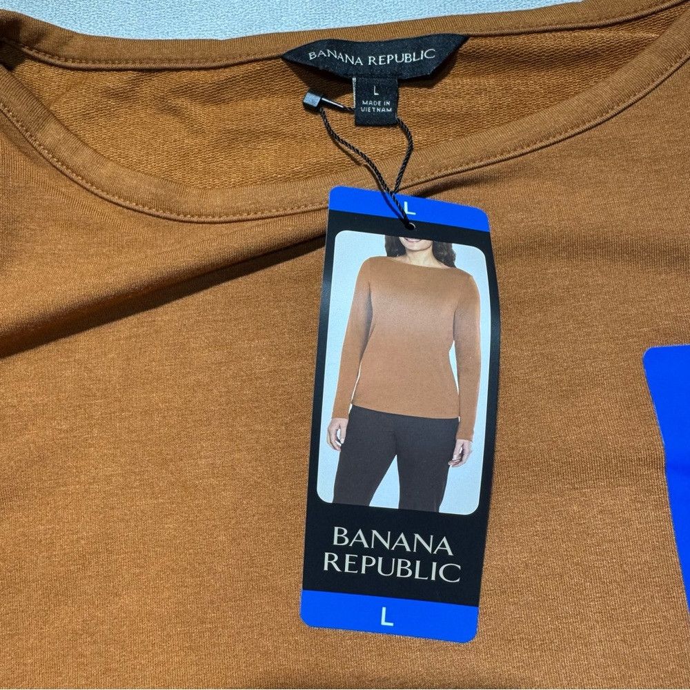 Banana Republic NWT New Banana Republic Long Sleeve Brown Top Size L Size L / US 10 / IT 46 - 6 Thumbnail